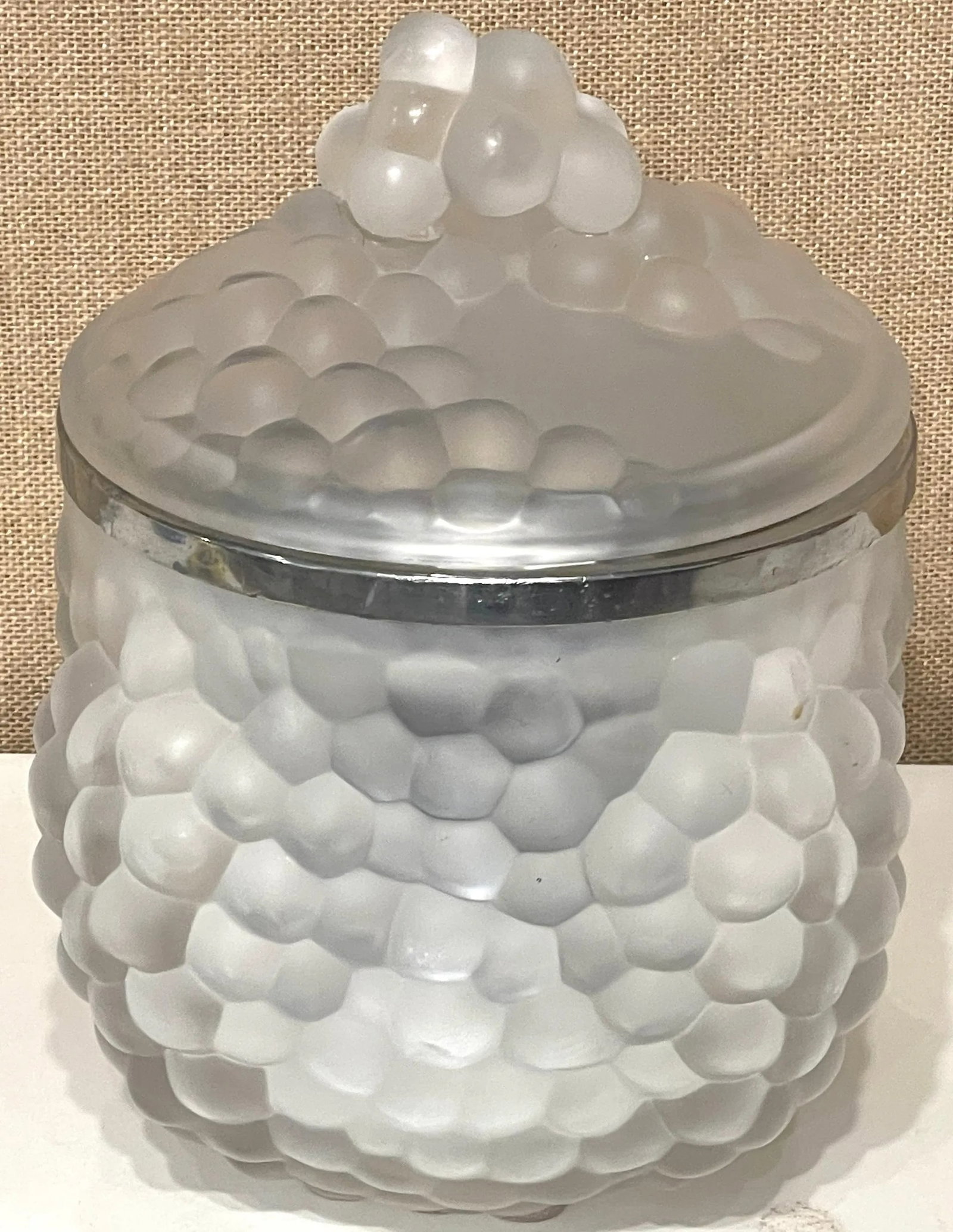 Lalique French Crystal 'Antilles' Pattern Ice Bucket, France, Circa 1970s - 4