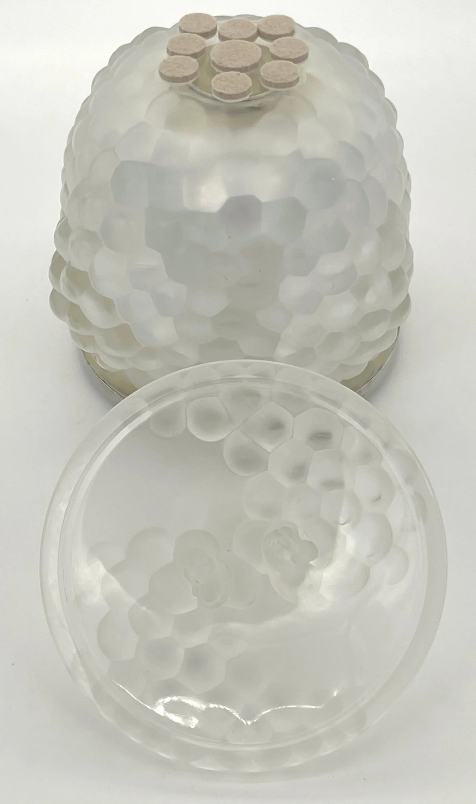 Lalique French Crystal 'Antilles' Pattern Ice Bucket, France, Circa 1970s - 7