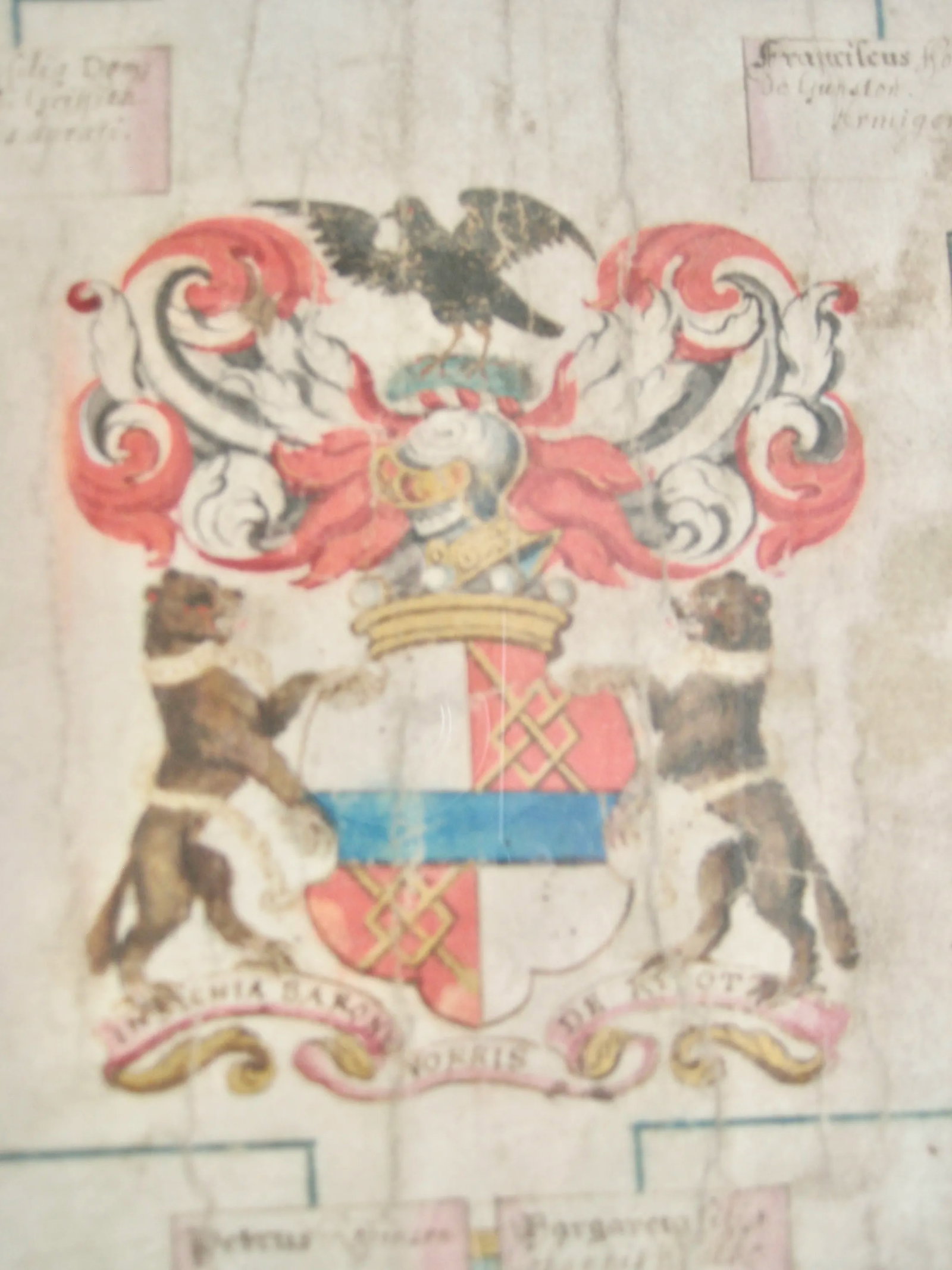 German Genealogist Tree Coat of Arm of a Duke Family Frame - 11