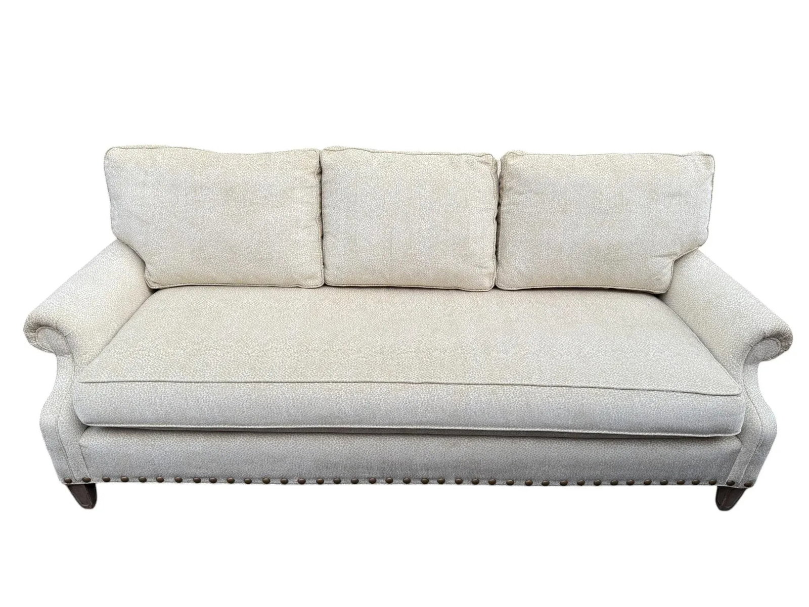Wesley Hall Rolled Arm Single Cushion Sofa - 2