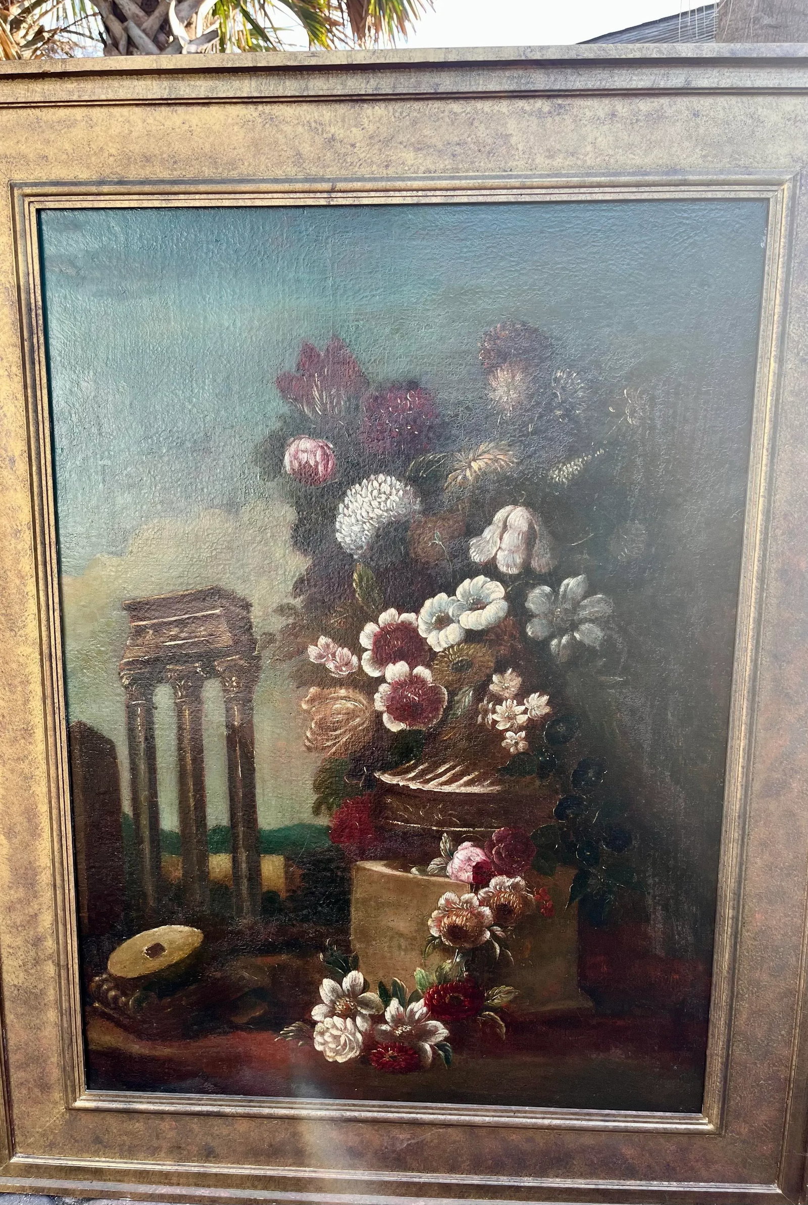Late 19th Century Large Framed English Mannerist Still Life Painting - 3