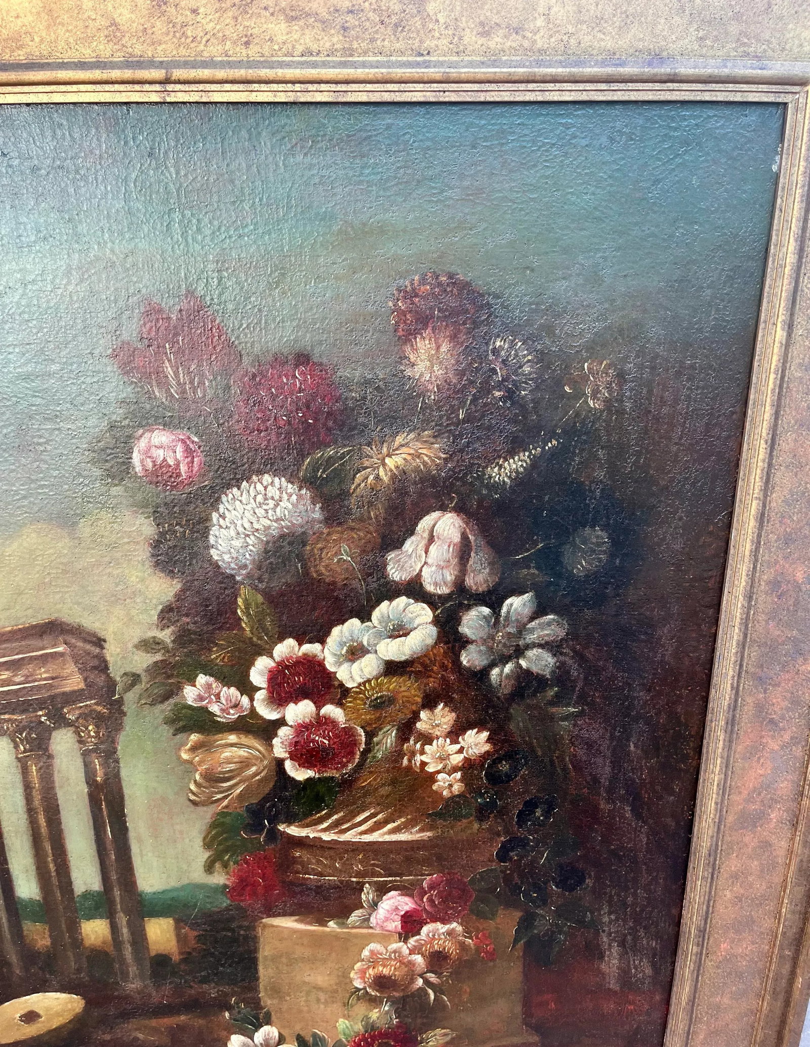 Late 19th Century Large Framed English Mannerist Still Life Painting - 4