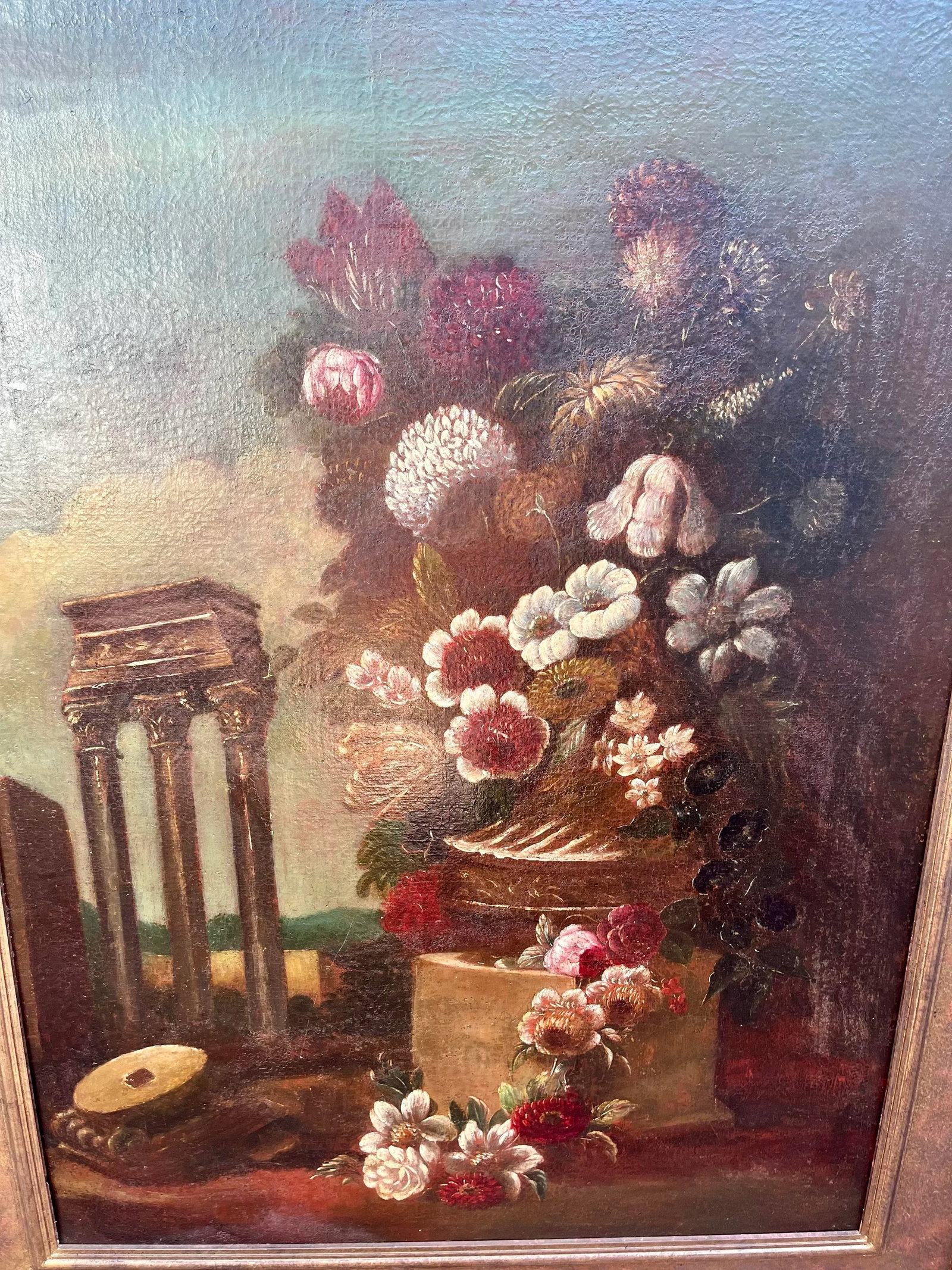 Late 19th Century Large Framed English Mannerist Still Life Painting - 5