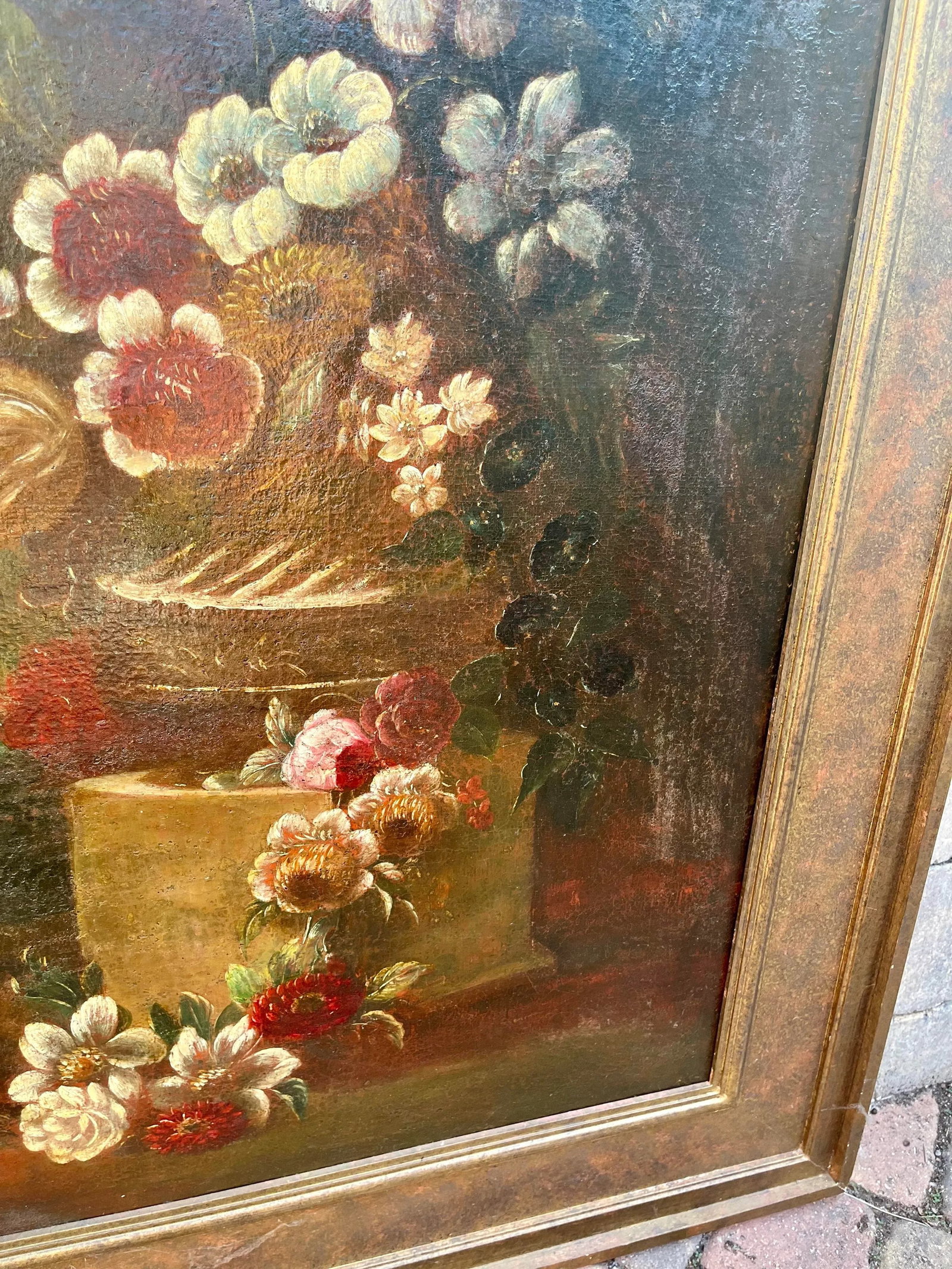 Late 19th Century Large Framed English Mannerist Still Life Painting - 6