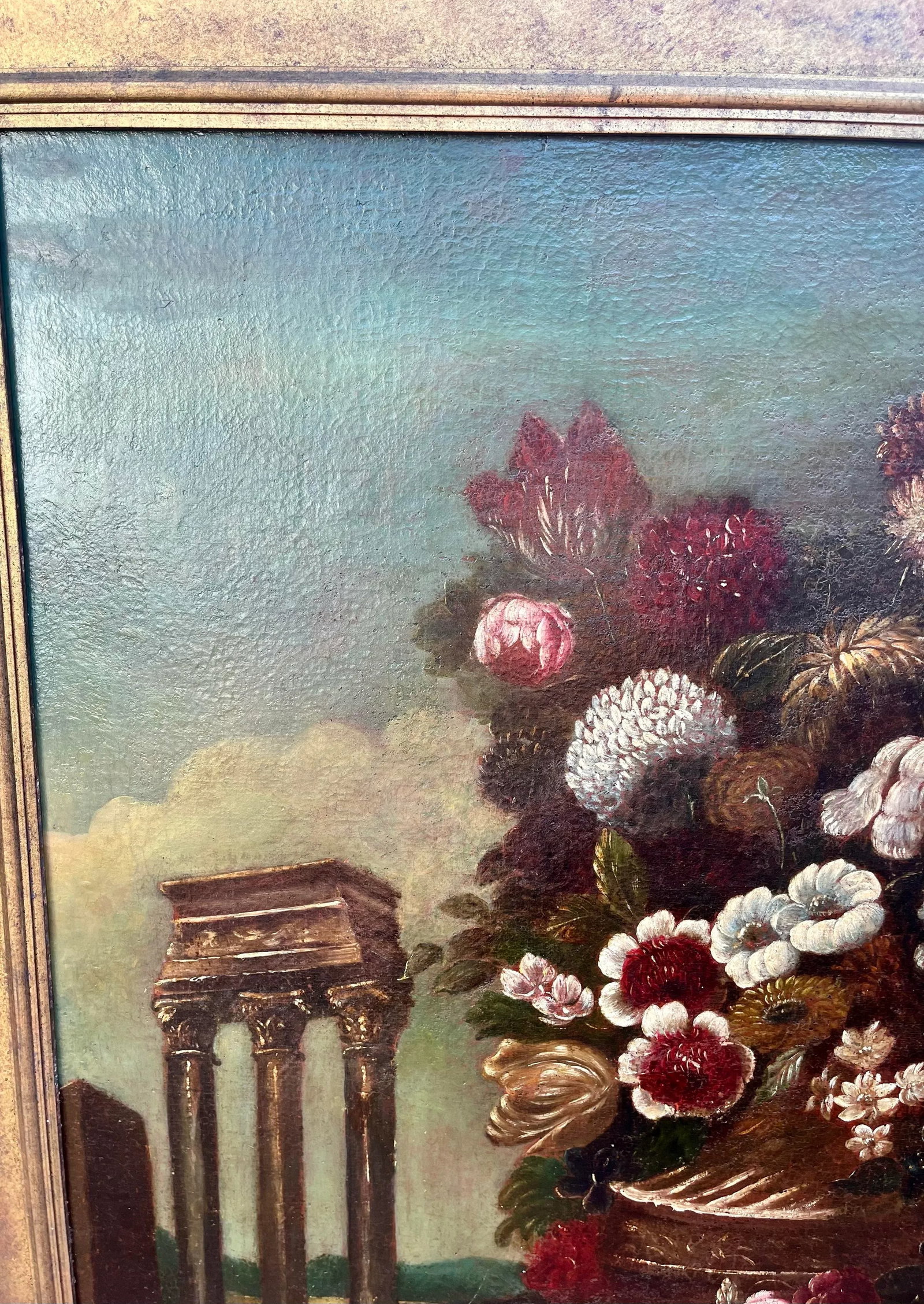 Late 19th Century Large Framed English Mannerist Still Life Painting - 7
