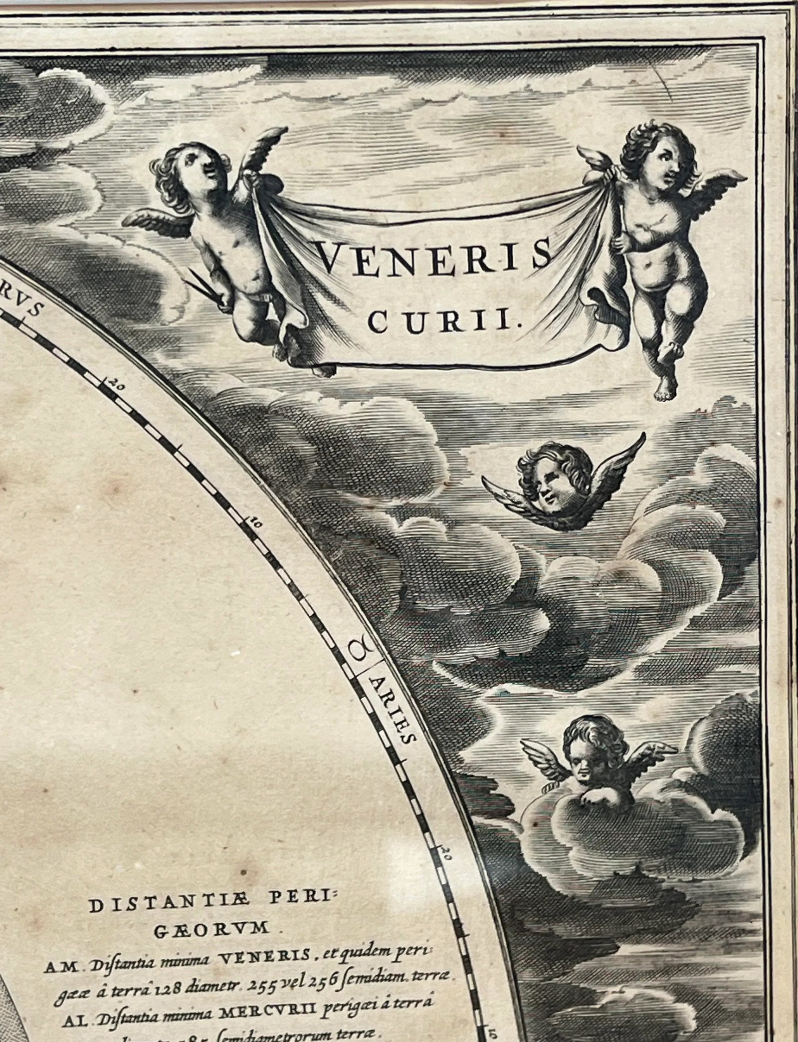 Antique 17th Century Harmonia Macrocosmica Celestial Map of Venus and Mercury - 6
