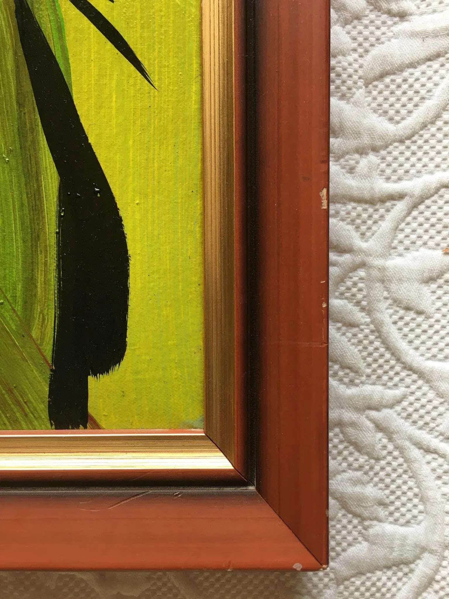 Peter Keil Abstract Portrait Painting, Framed - 4