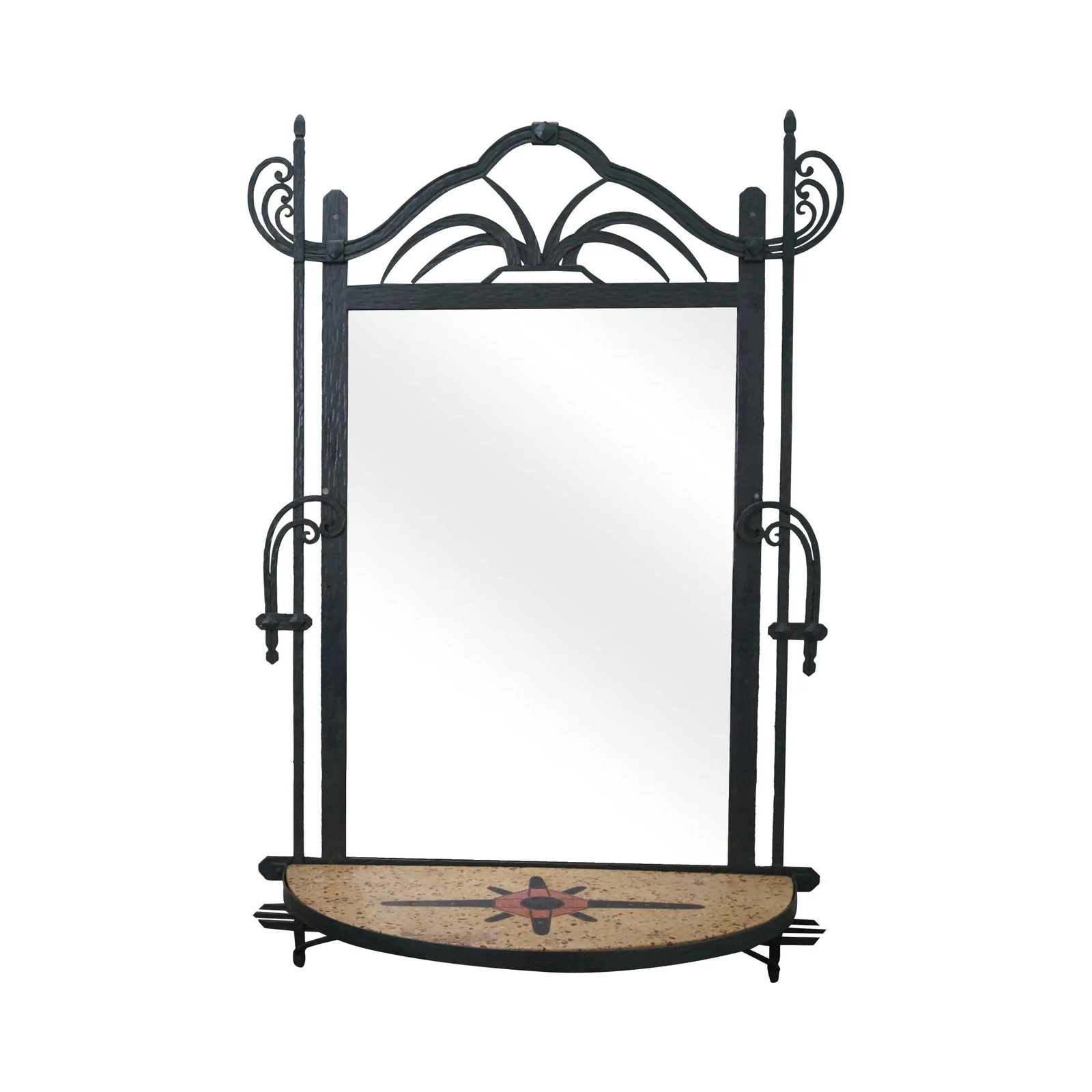 Hand Wrought Iron Southwest Hanging Mirror (1 of 10)