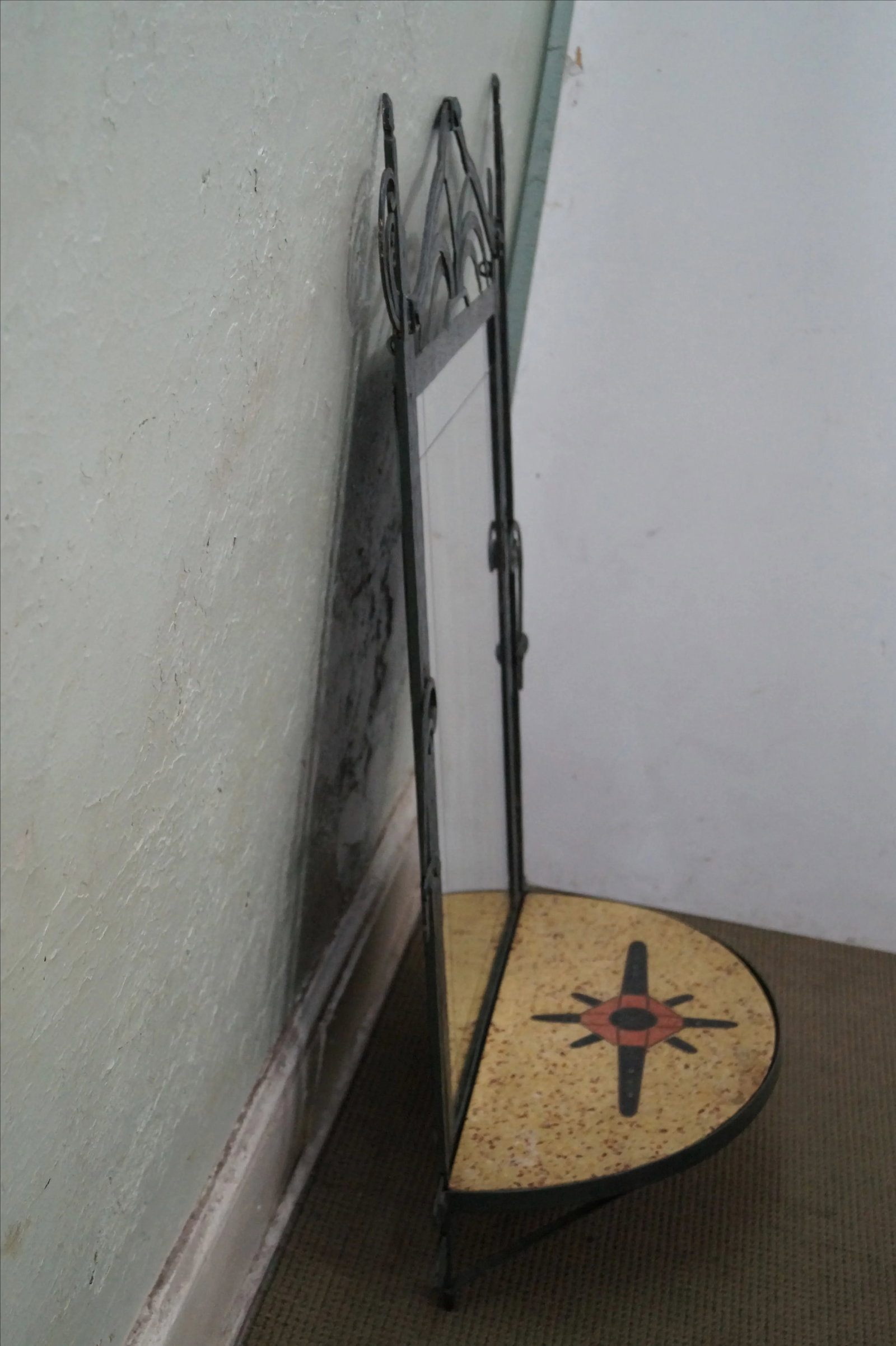 Hand Wrought Iron Southwest Hanging Mirror - 3