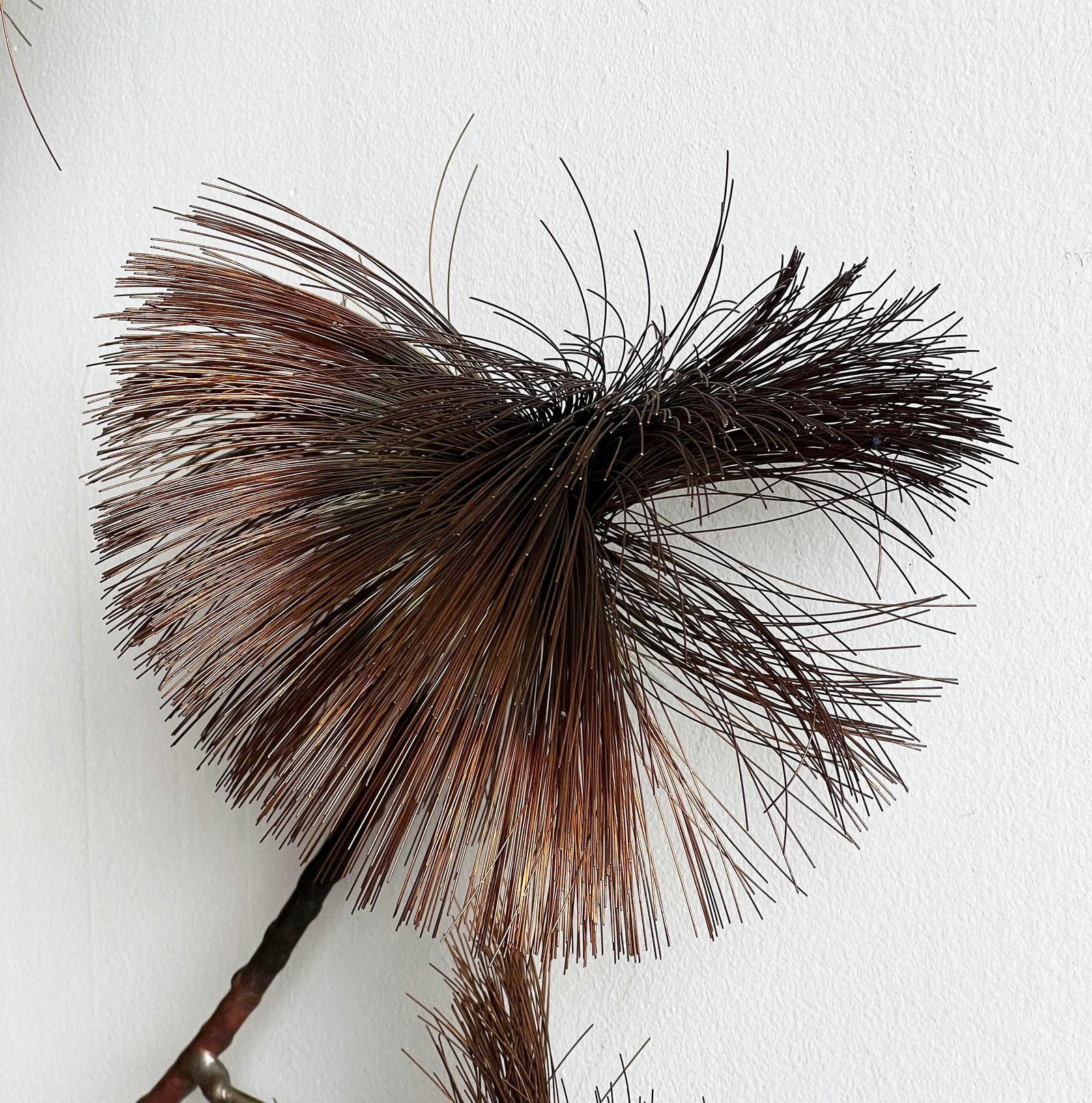 Vintage Brutalist John Steck Copper Pom Pom 'Desert Flowers' Wall Sculpture - 4