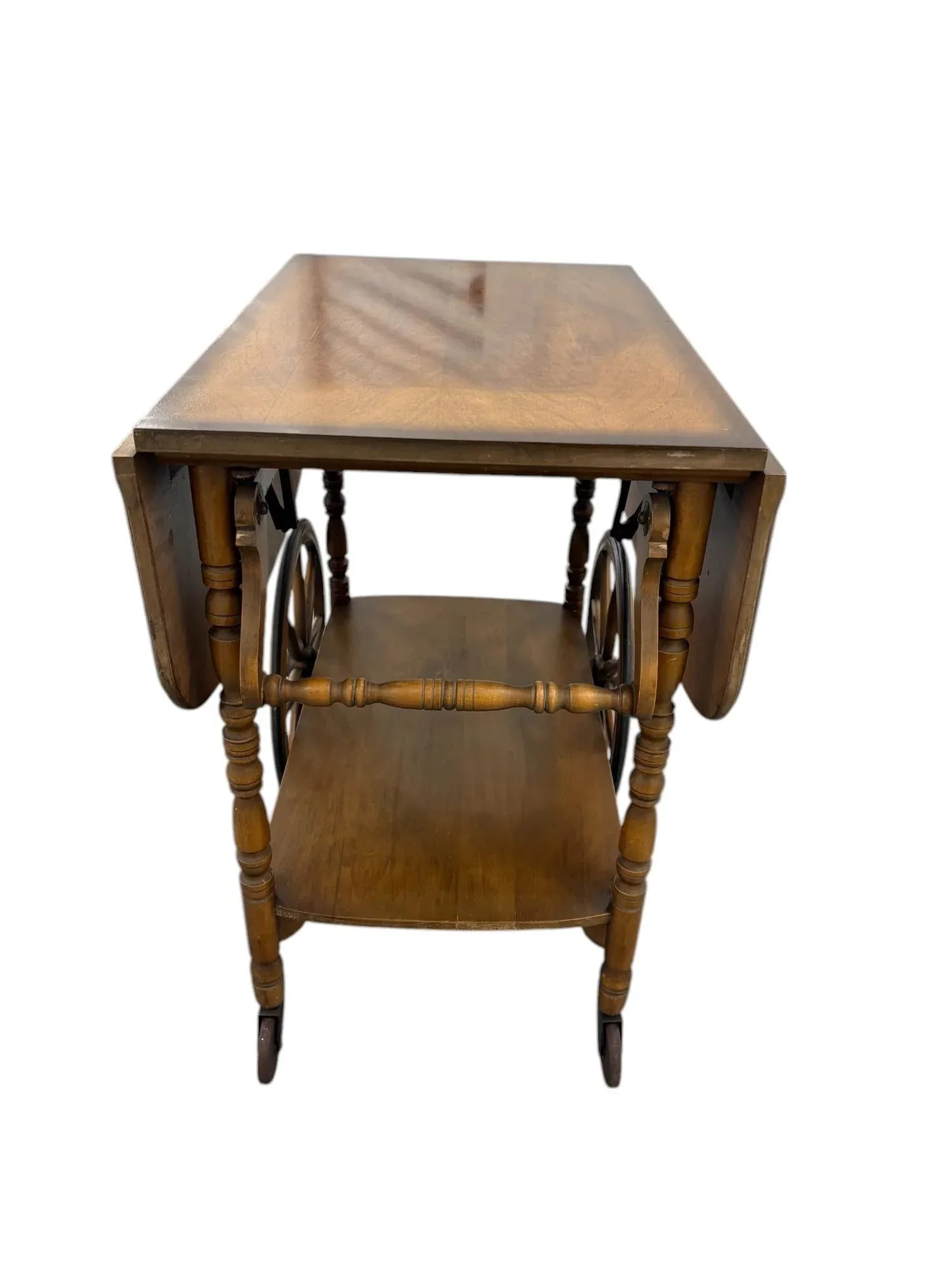 Bar Tea Cart With Glass Tray - 4