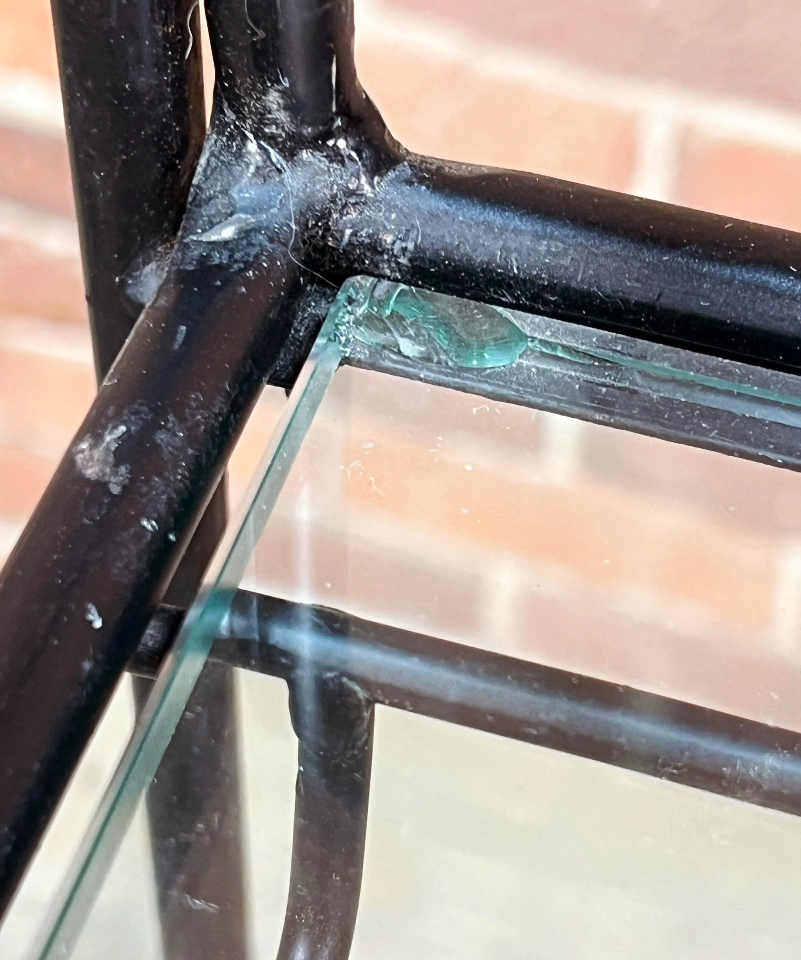 Vintage Mid Century Modern Wrought Iron & Glass Wine Rack / Bar by Arthur Umanoff - 9