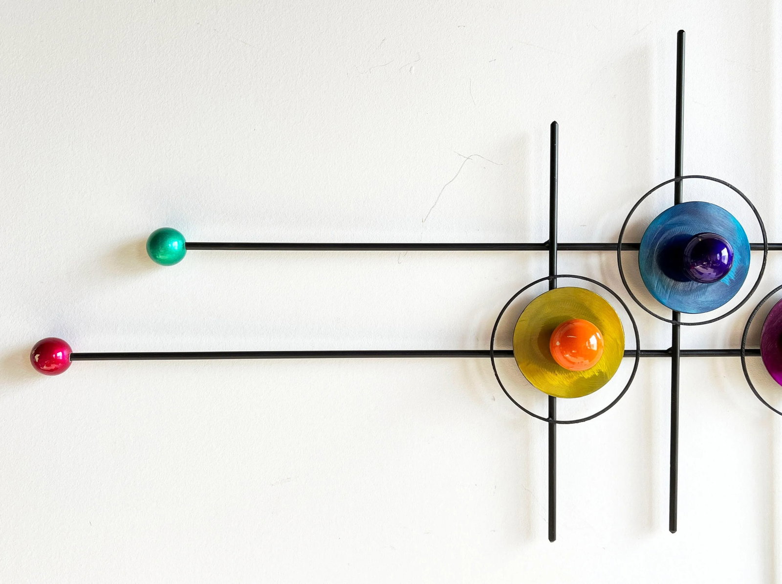 Large Postmodern Memphis Era Geometric Wall Sculpture by Rick Martin c.2004 - 2