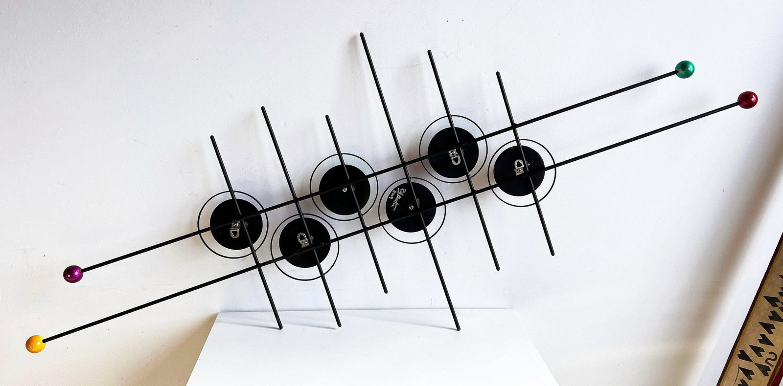 Large Postmodern Memphis Era Geometric Wall Sculpture by Rick Martin c.2004 - 9