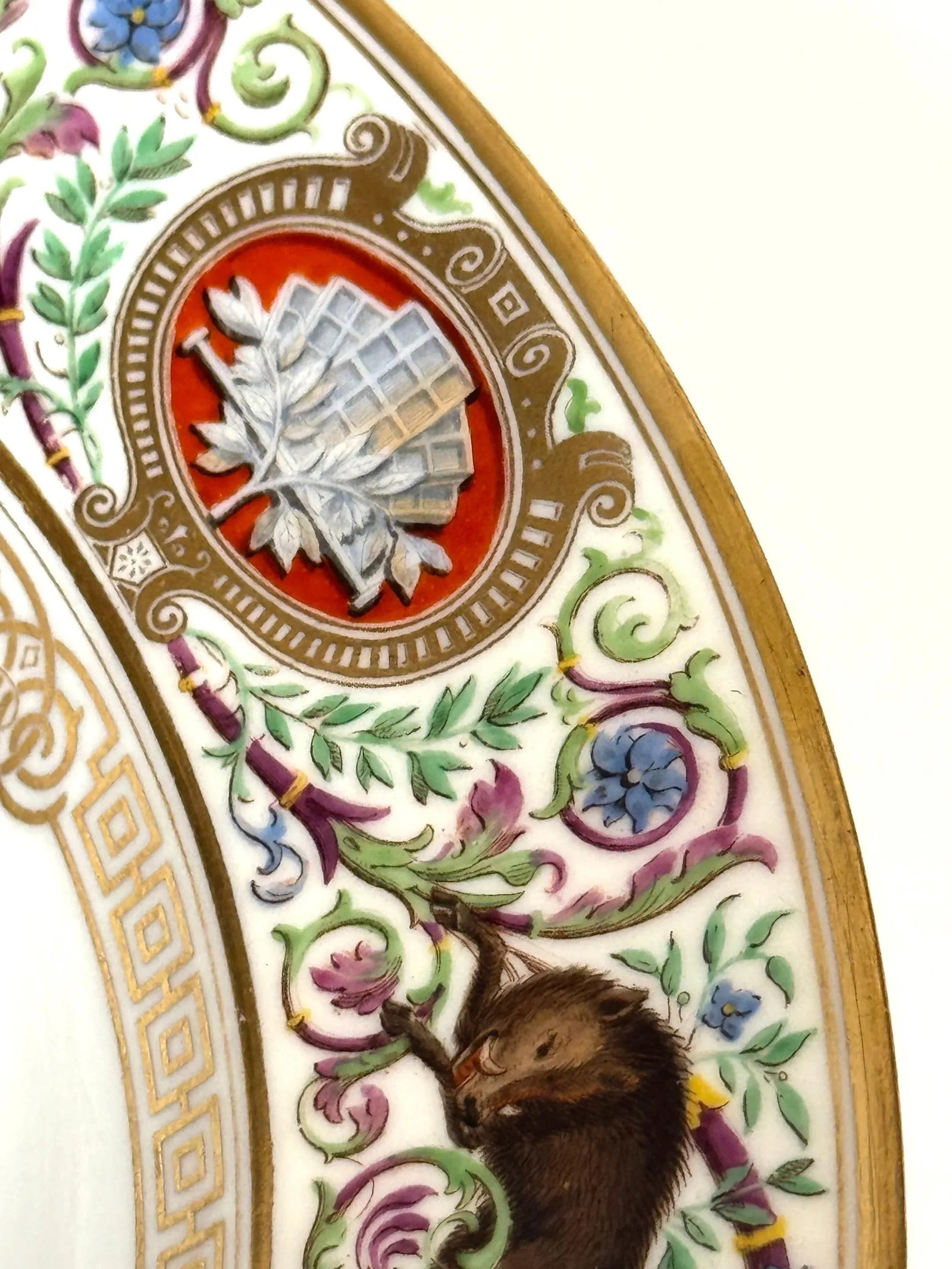 Sevres Porcelain Ormolu Tazza, 1838 Hunting Royal Service of King Louis Philippe - 10