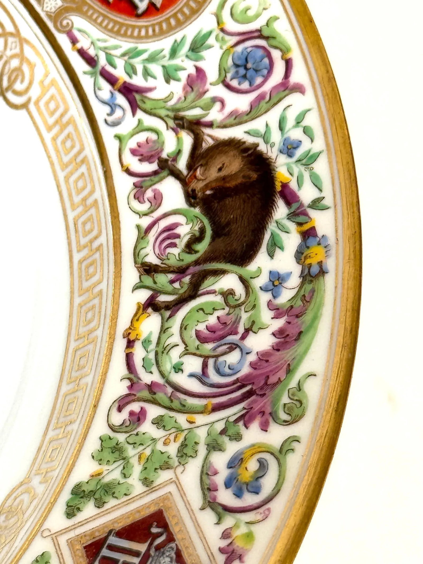 Sevres Porcelain Ormolu Tazza, 1838 Hunting Royal Service of King Louis Philippe - 11