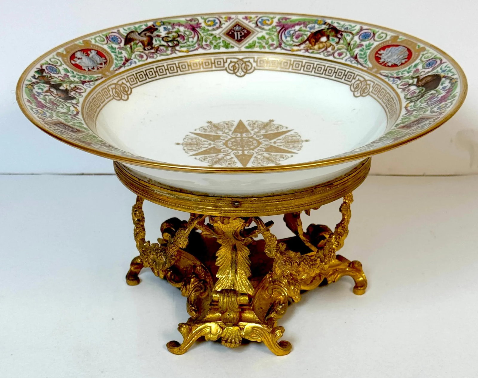 Sevres Porcelain Ormolu Tazza, 1838 Hunting Royal Service of King Louis Philippe - 12