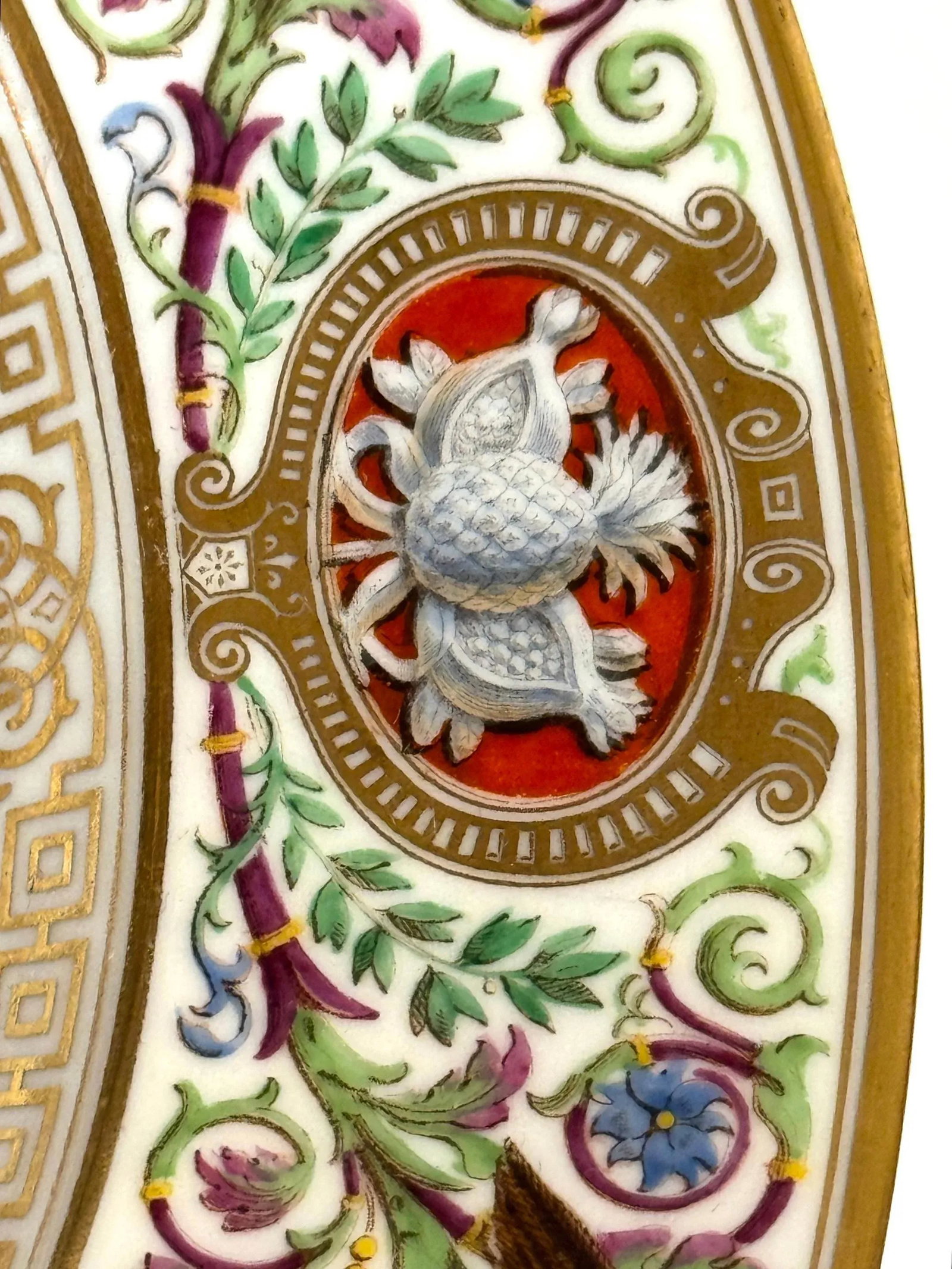 Sevres Porcelain Ormolu Tazza, 1838 Hunting Royal Service of King Louis Philippe - 4