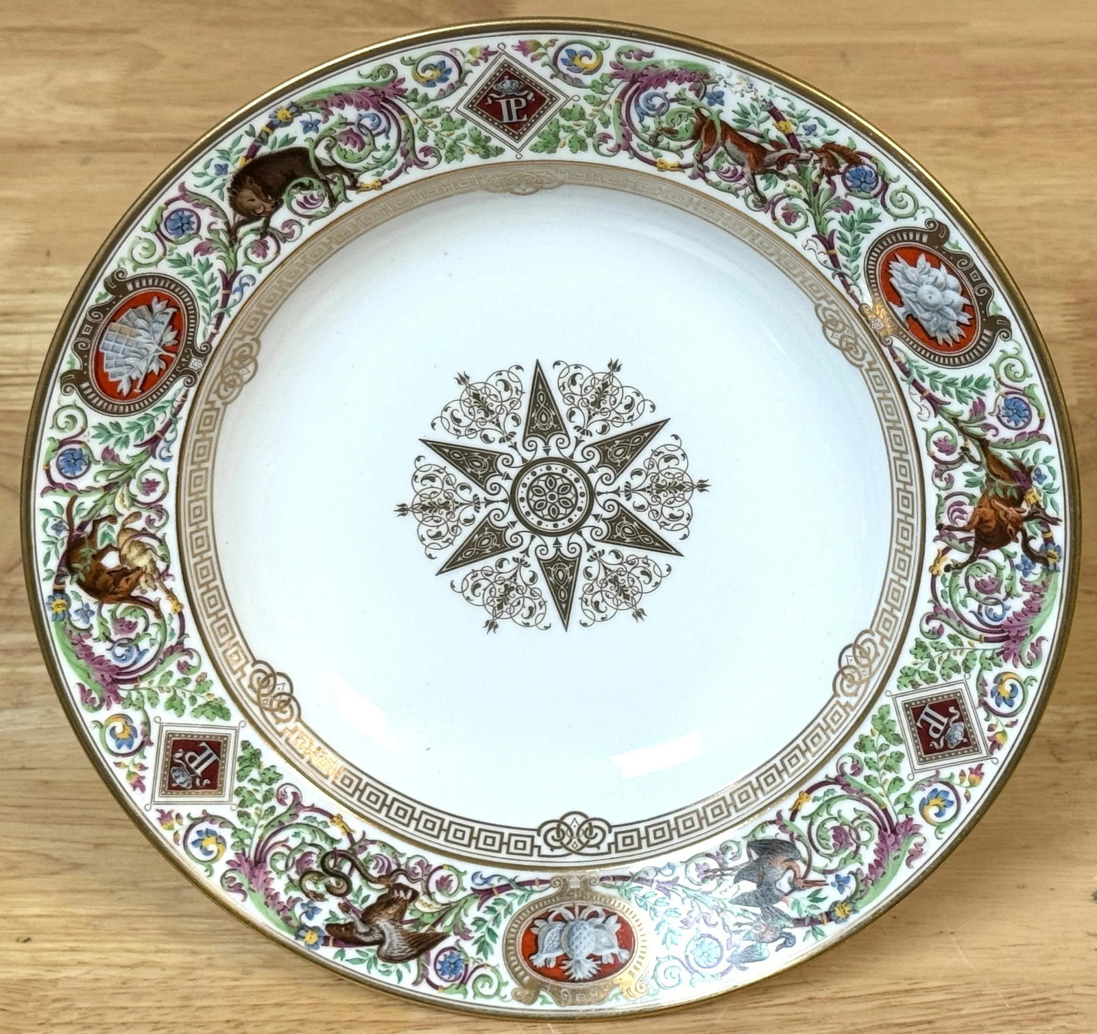 Sevres Porcelain Ormolu Tazza, 1838 Hunting Royal Service of King Louis Philippe - 5