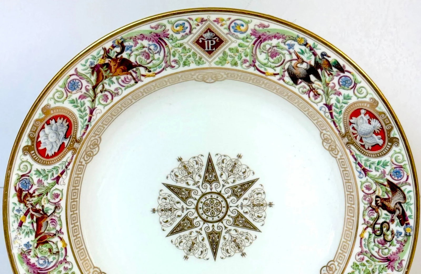 Sevres Porcelain Ormolu Tazza, 1838 Hunting Royal Service of King Louis Philippe - 6