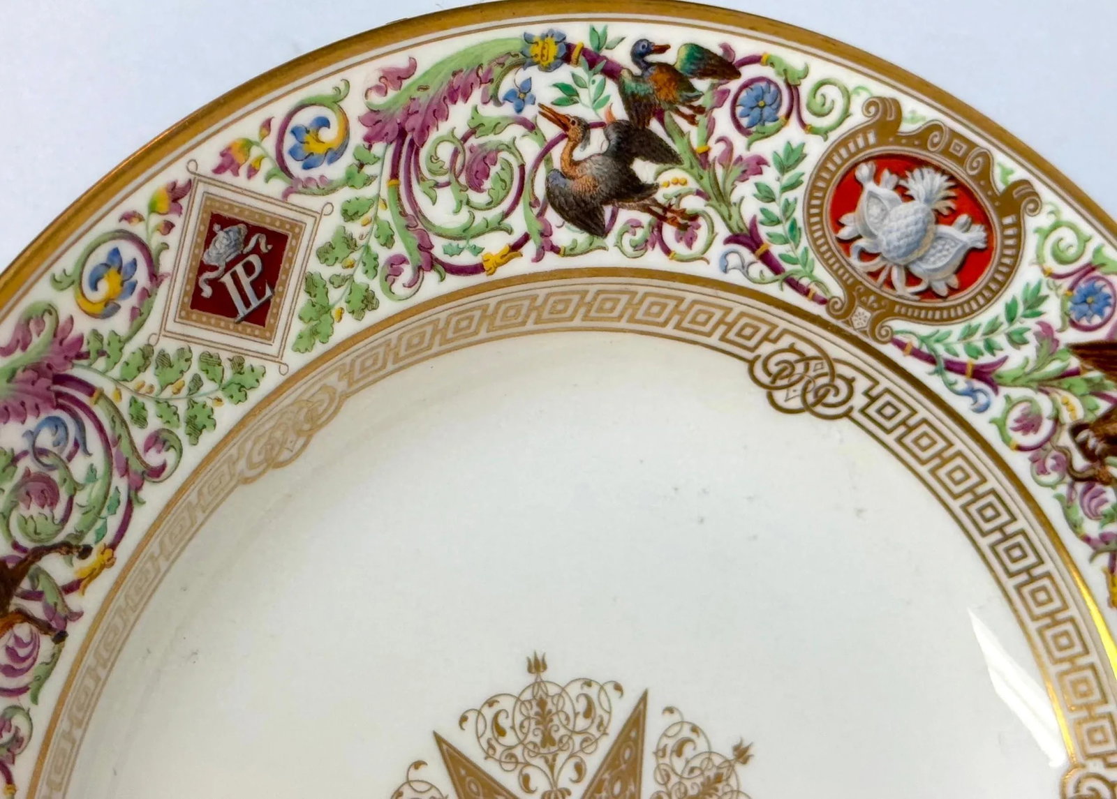 Sevres Porcelain Ormolu Tazza, 1838 Hunting Royal Service of King Louis Philippe - 7