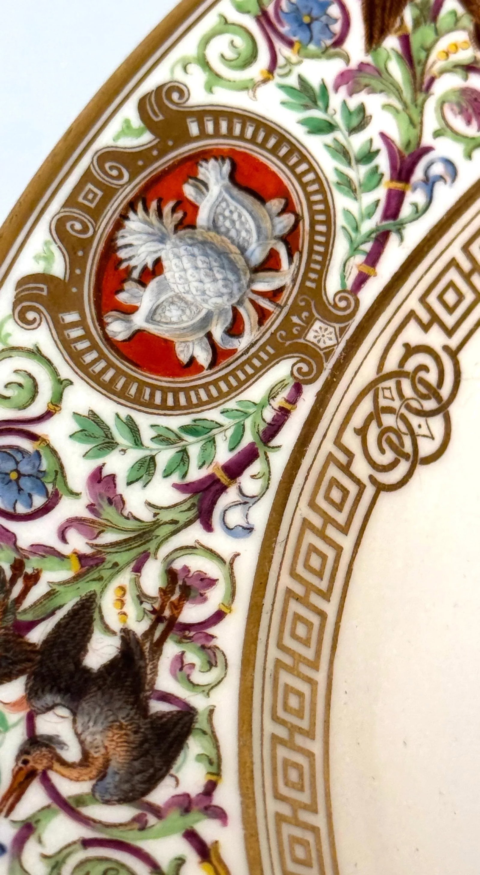 Sevres Porcelain Ormolu Tazza, 1838 Hunting Royal Service of King Louis Philippe - 8