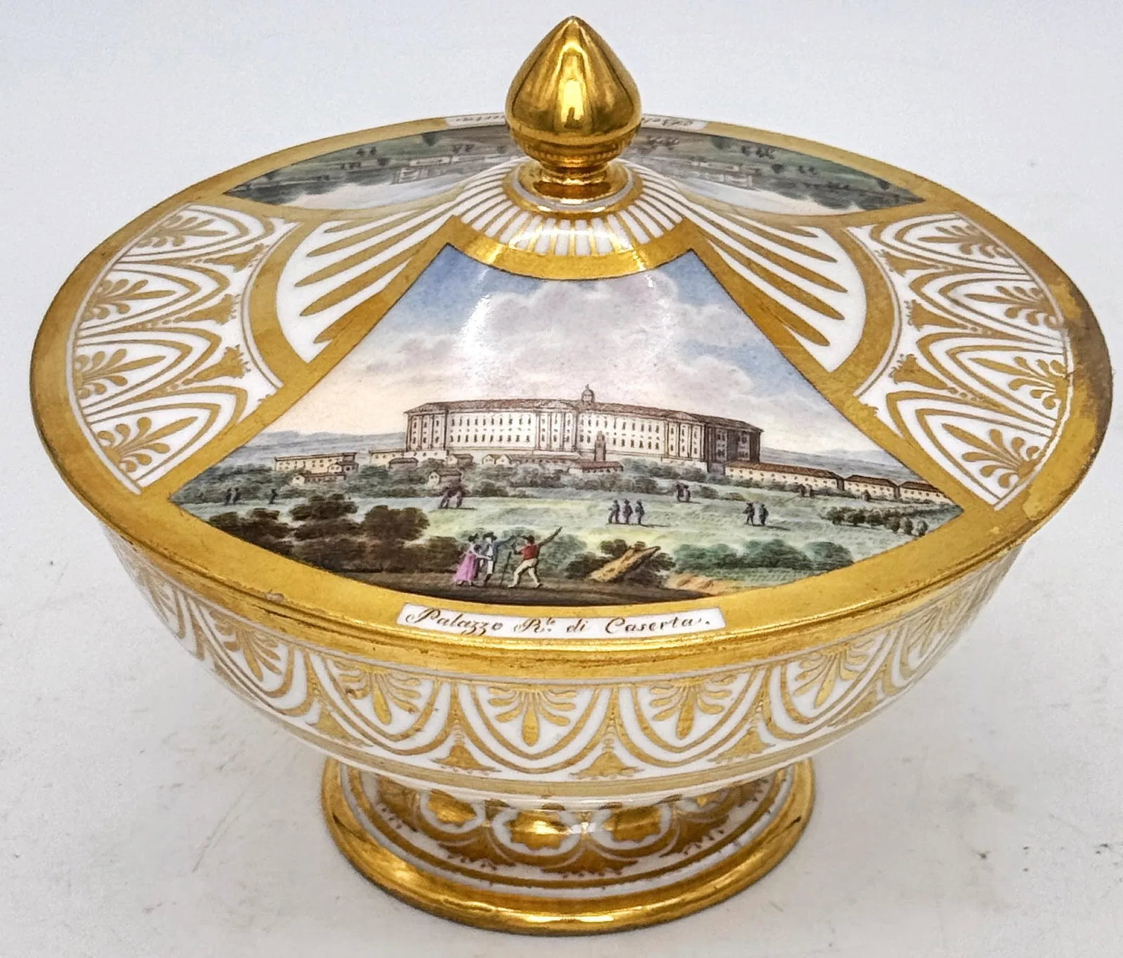 18th C. Capodimonte Box, Views Royal Palace of Caserta & Belvedere di San Leucio - 10