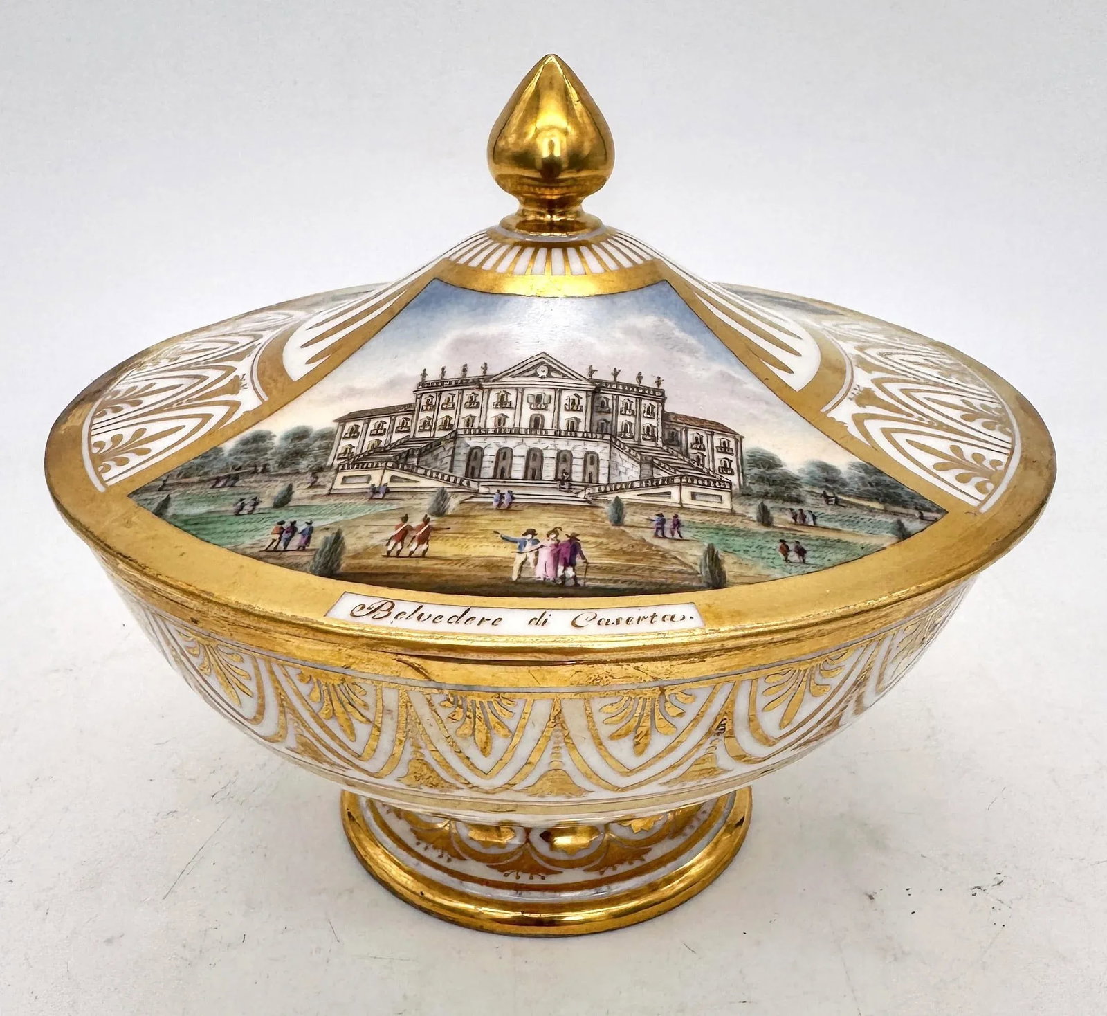 18th C. Capodimonte Box, Views Royal Palace of Caserta & Belvedere di San Leucio - 5