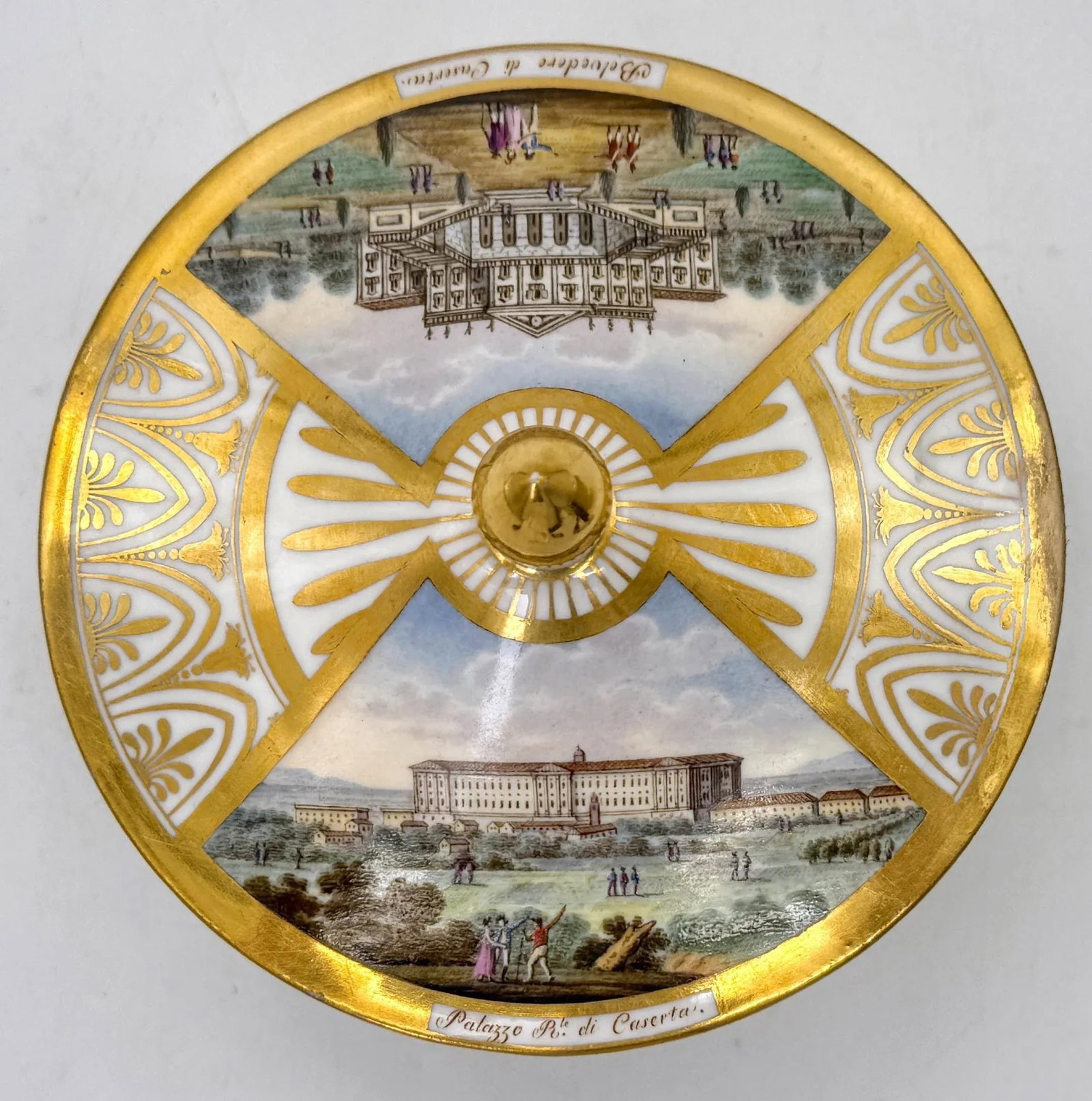 18th C. Capodimonte Box, Views Royal Palace of Caserta & Belvedere di San Leucio - 7