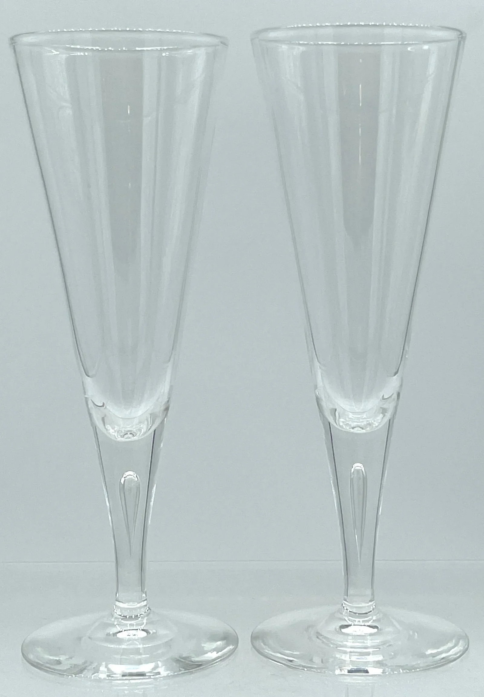 12 1960s Steuben #7924 Controlled Bubble Large Goblets/ Champagnes - 5