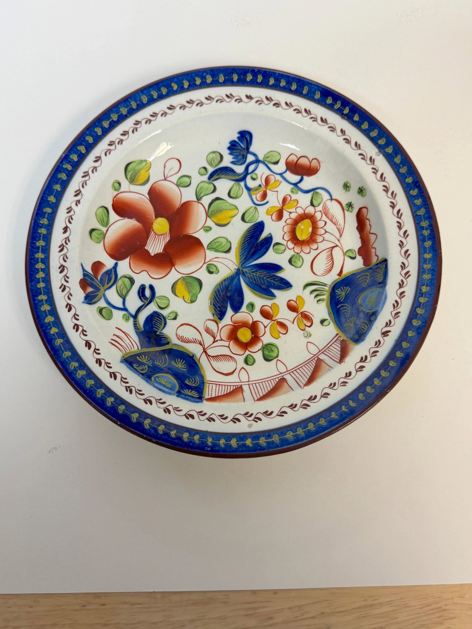 Pair of Gaudy Dutch 'Single Rose ' Pattern Plates - 5