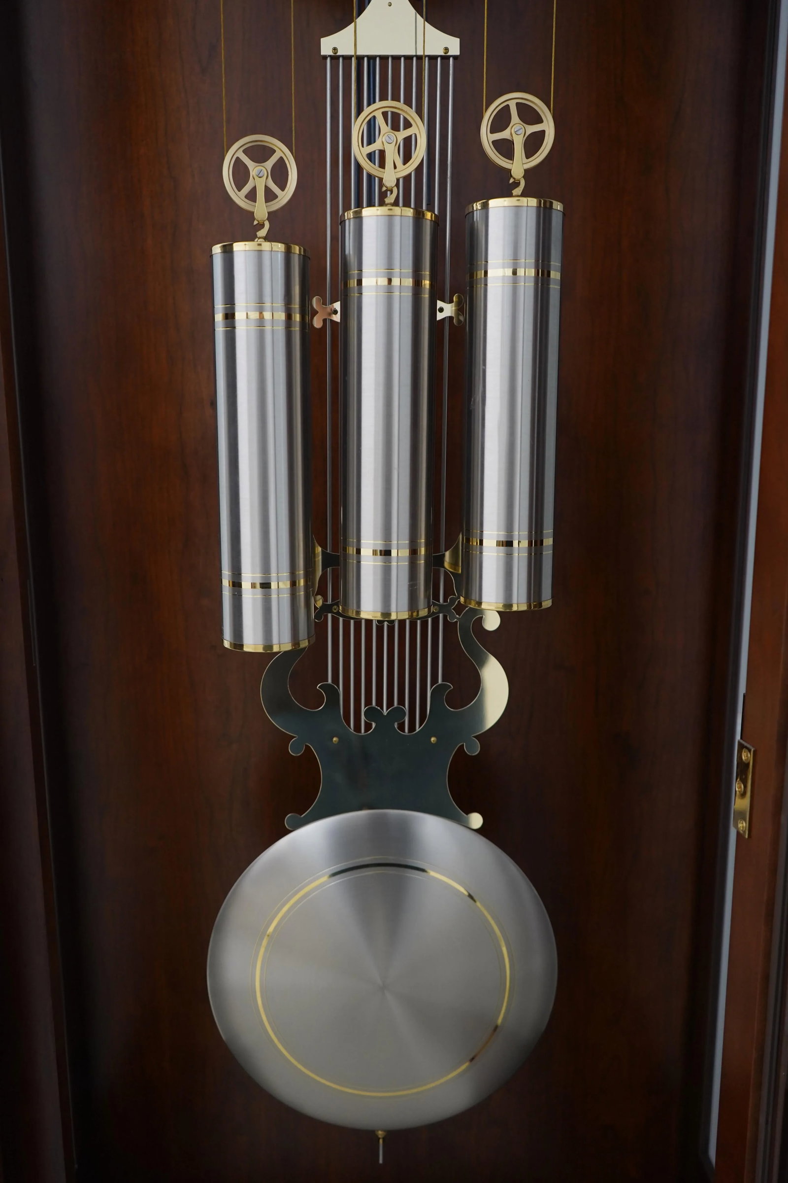 Sligh Dome Top Empire Cherry Grandfather Clock - 6