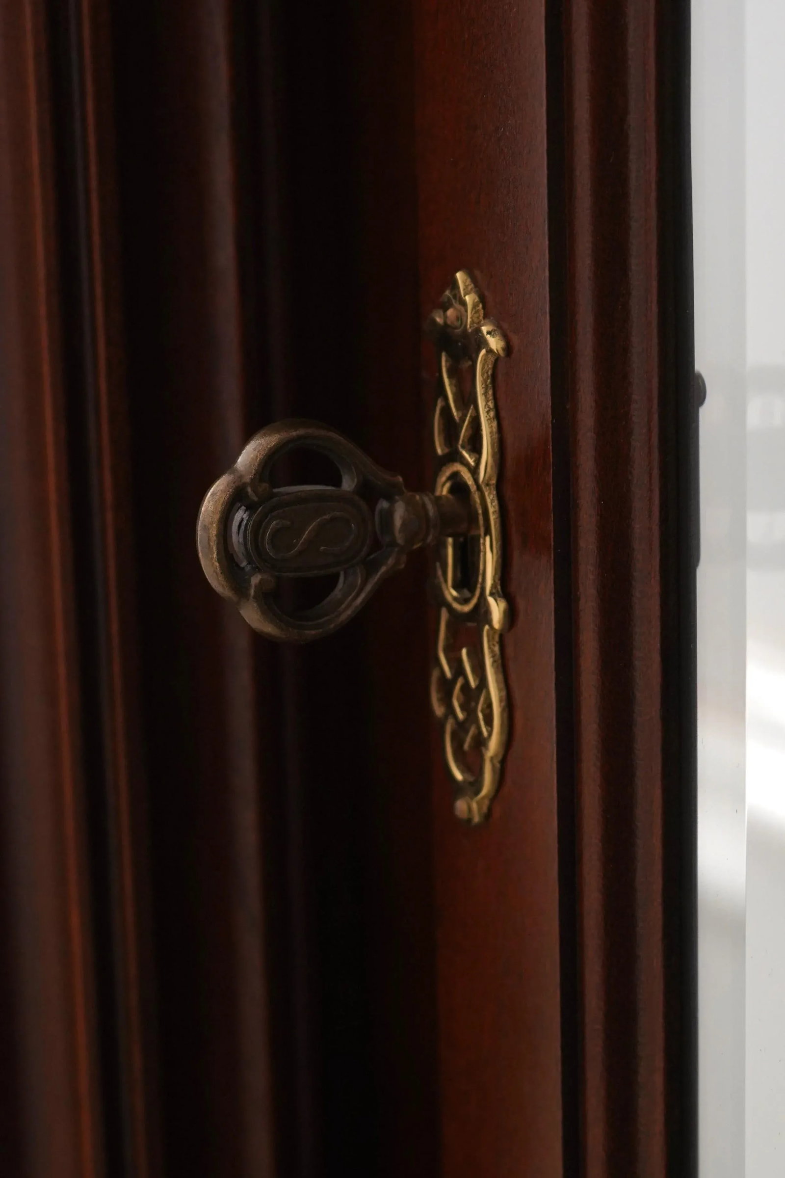 Sligh Dome Top Empire Cherry Grandfather Clock - 7