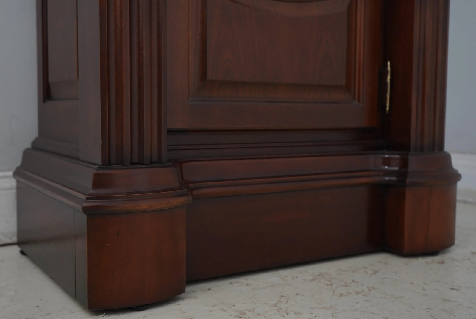 Sligh Dome Top Empire Cherry Grandfather Clock - 8
