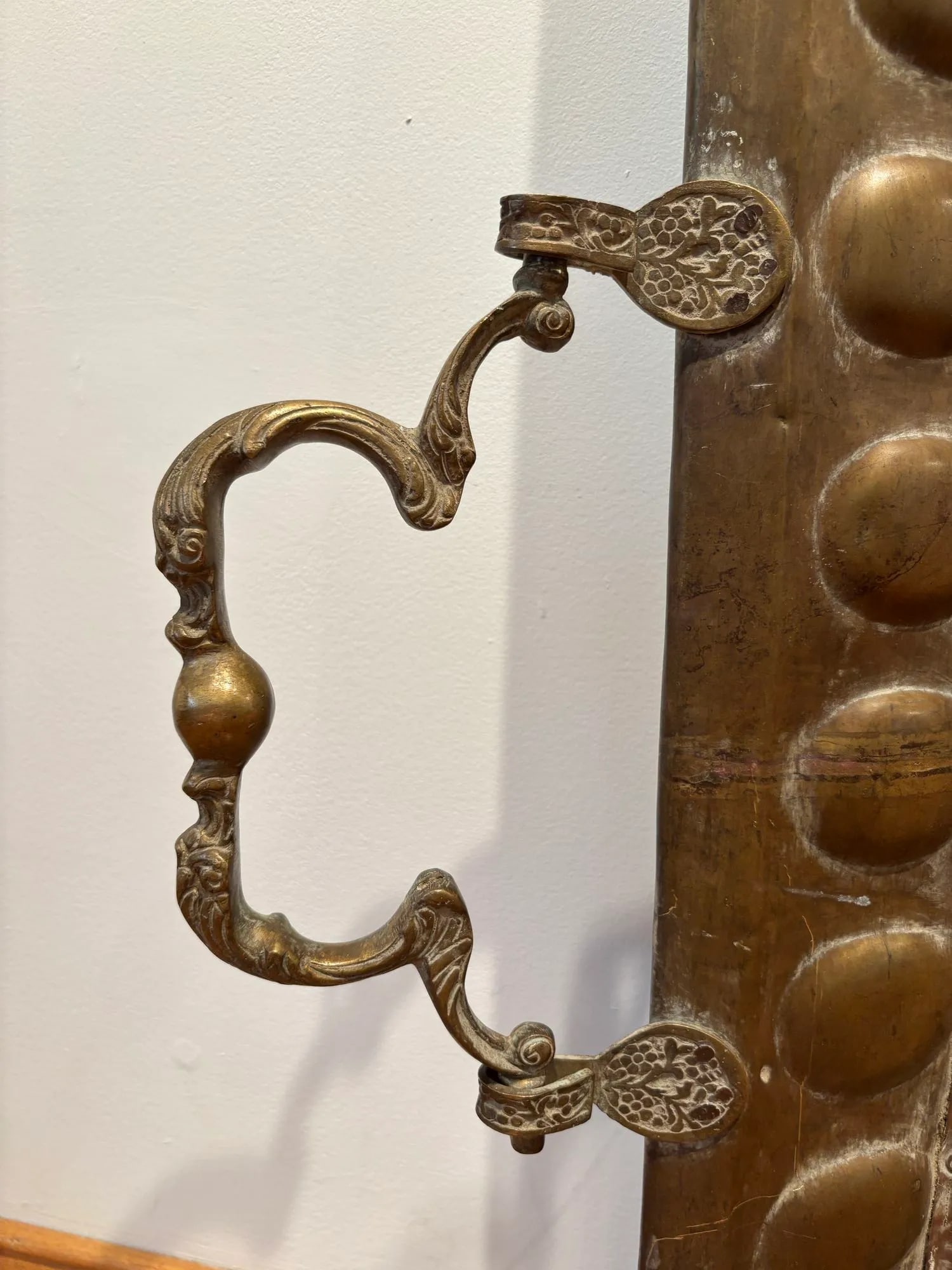 Antique Islamic Mughal Copper Metal Tray Oversized - 4