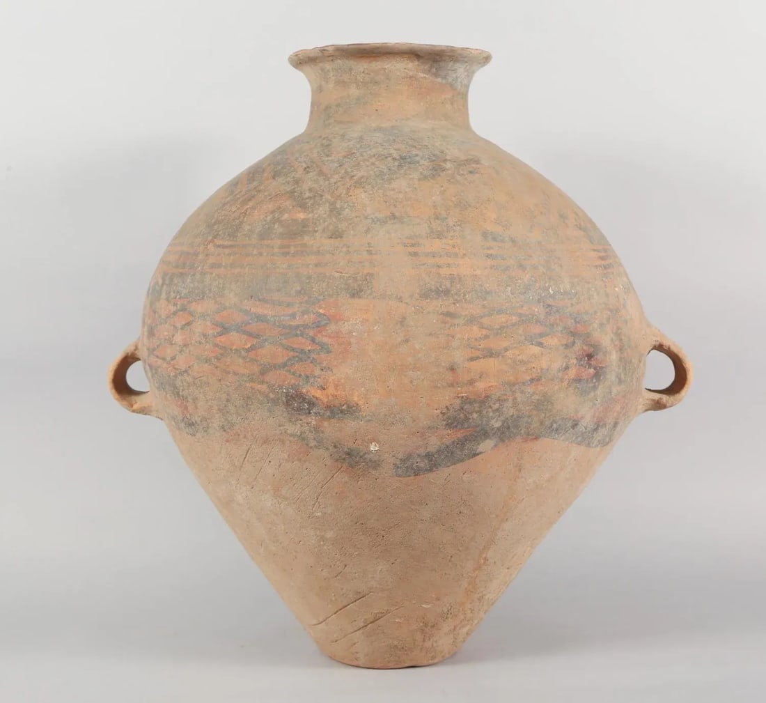 Chinese Neolithic Painted Ovoid Pottery Jar, Machang Period #7 - 12