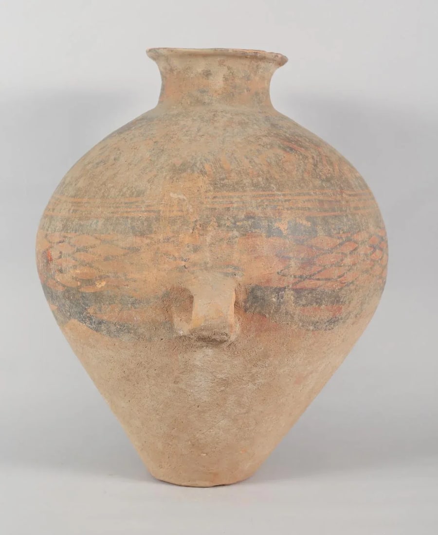 Chinese Neolithic Painted Ovoid Pottery Jar, Machang Period #7 - 2