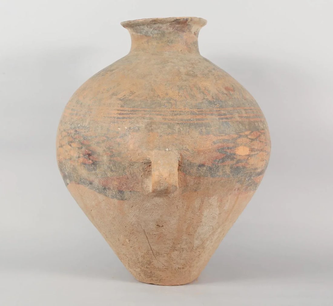 Chinese Neolithic Painted Ovoid Pottery Jar, Machang Period #7 - 3