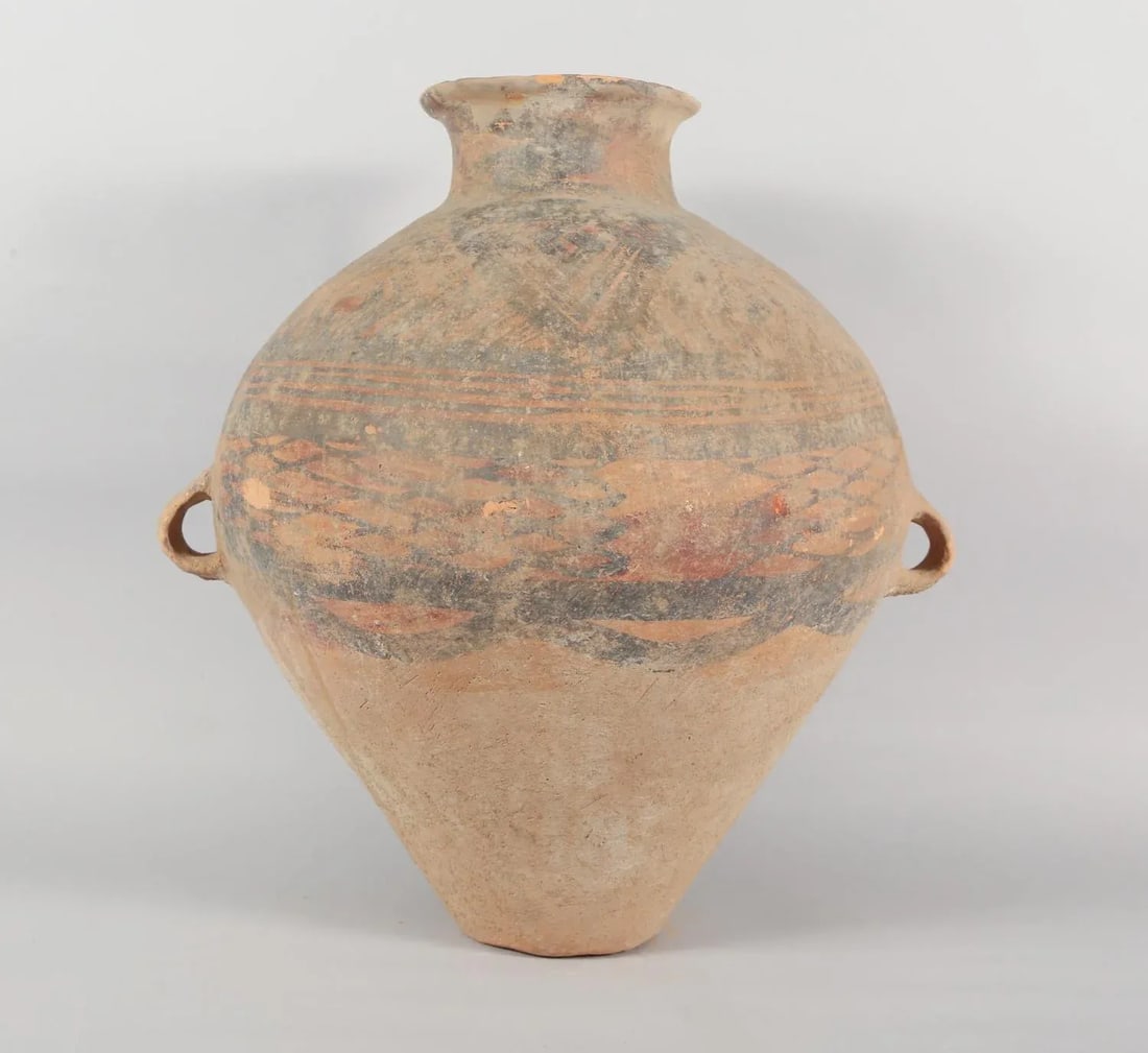 Chinese Neolithic Painted Ovoid Pottery Jar, Machang Period #7 - 5