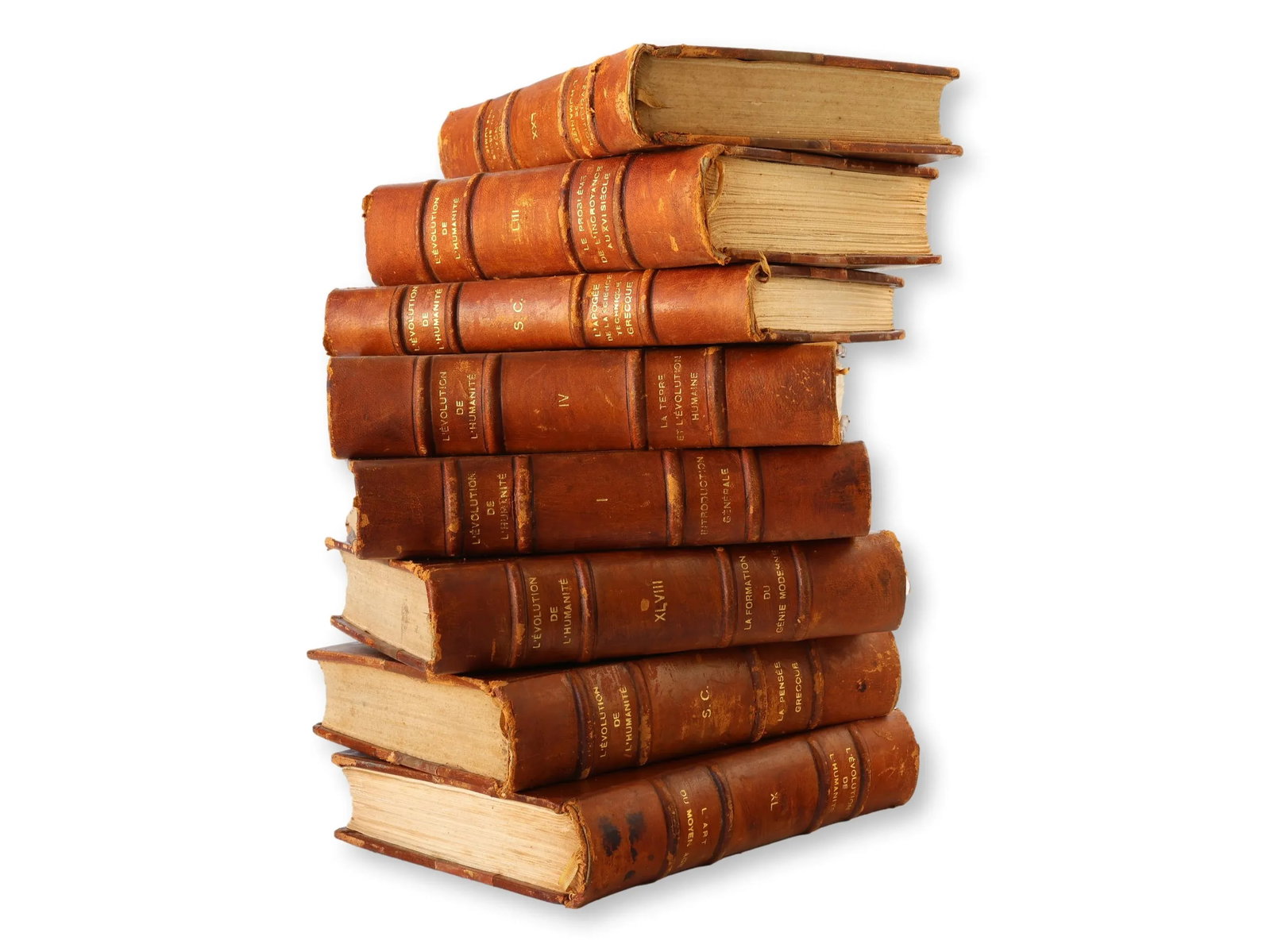 1920 French Evolution of Humanity Books - 5