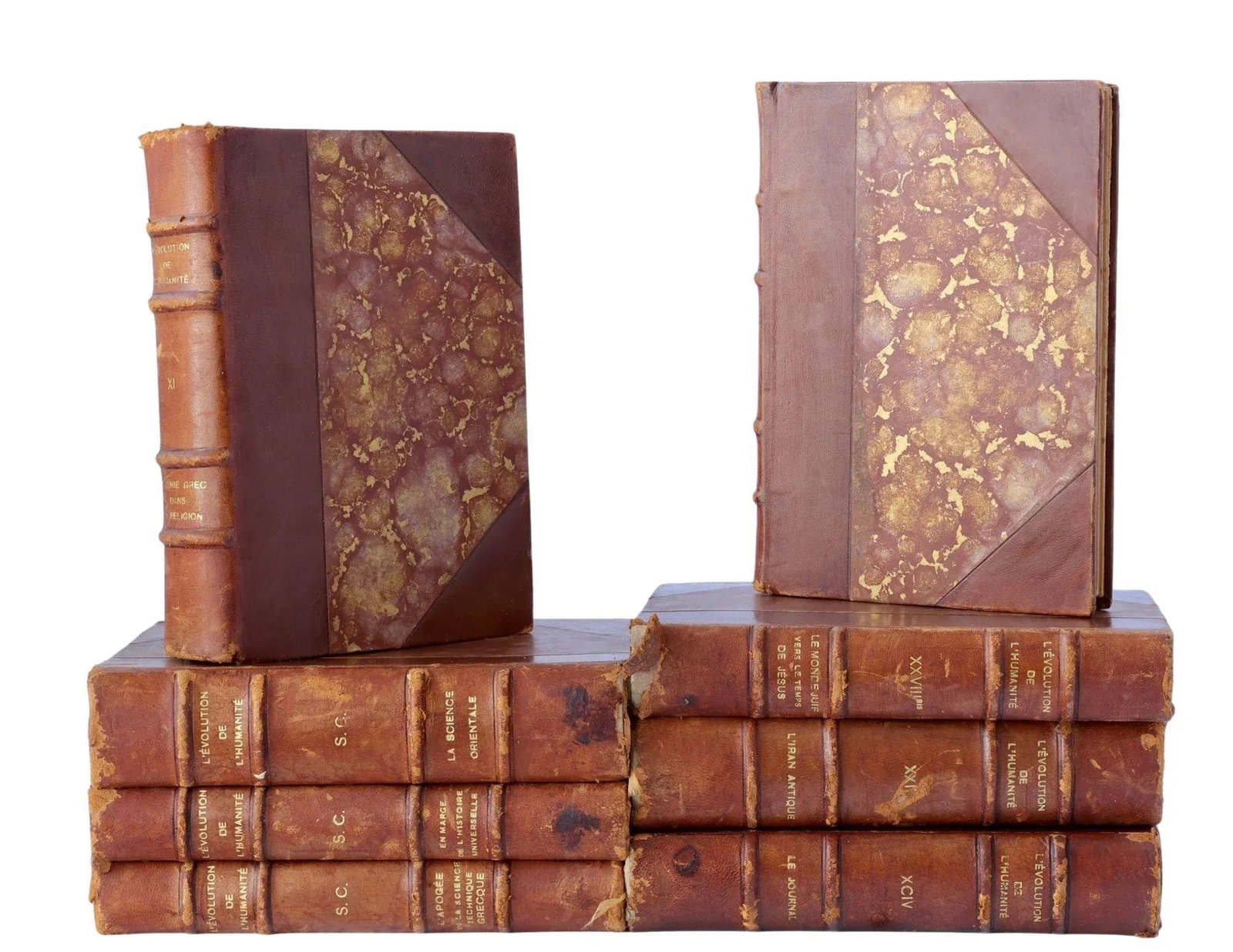 1920 French Evolution of Humanity Books - 8