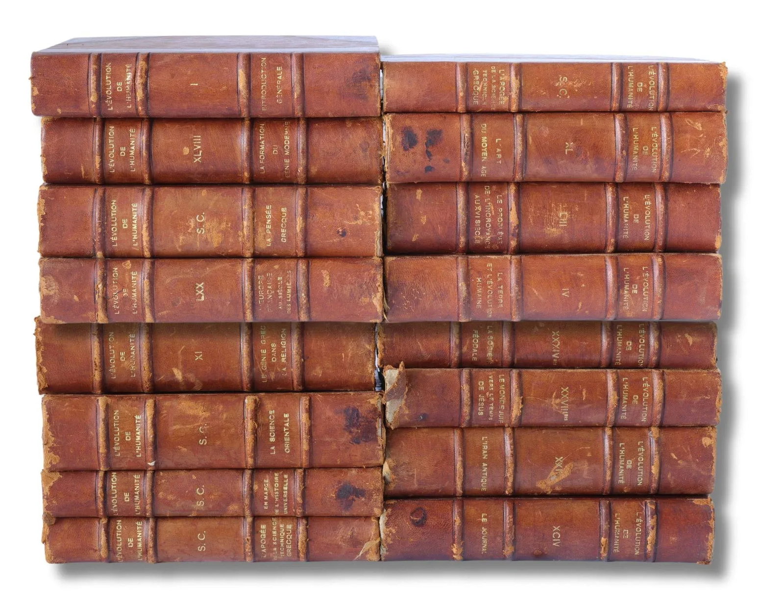 1920 French Evolution of Humanity Books - 9