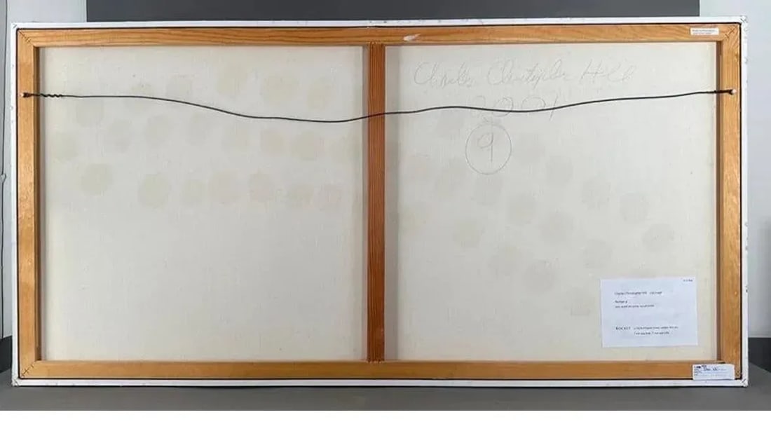 Charles Christopher Hill Acrylic Painting "Pasiega 9" Signed With Exhibition Papers - 9