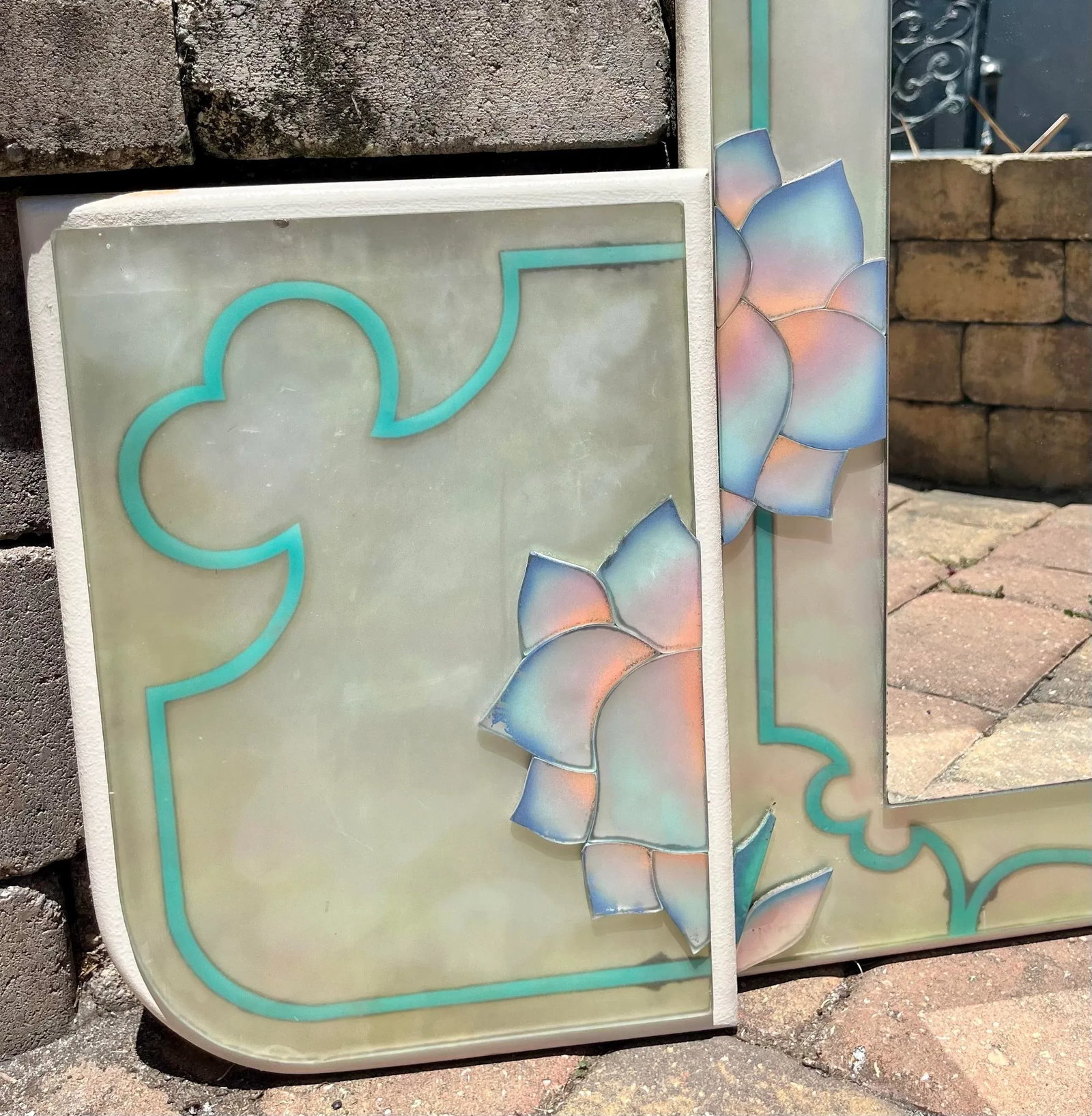 3 Piece David Marshall Signed and Numbered Hanging Wall Mirror Design, 1980s - 3