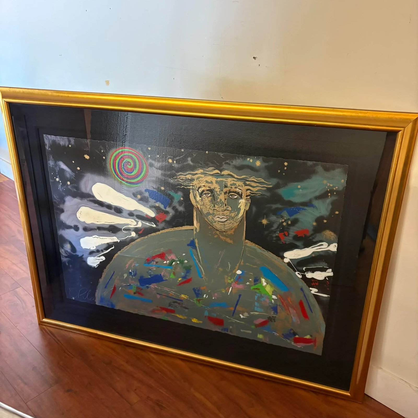 Orlando Agudelo-Botero Large Signed Enhanced Serigraph With Metallic Accents - 6