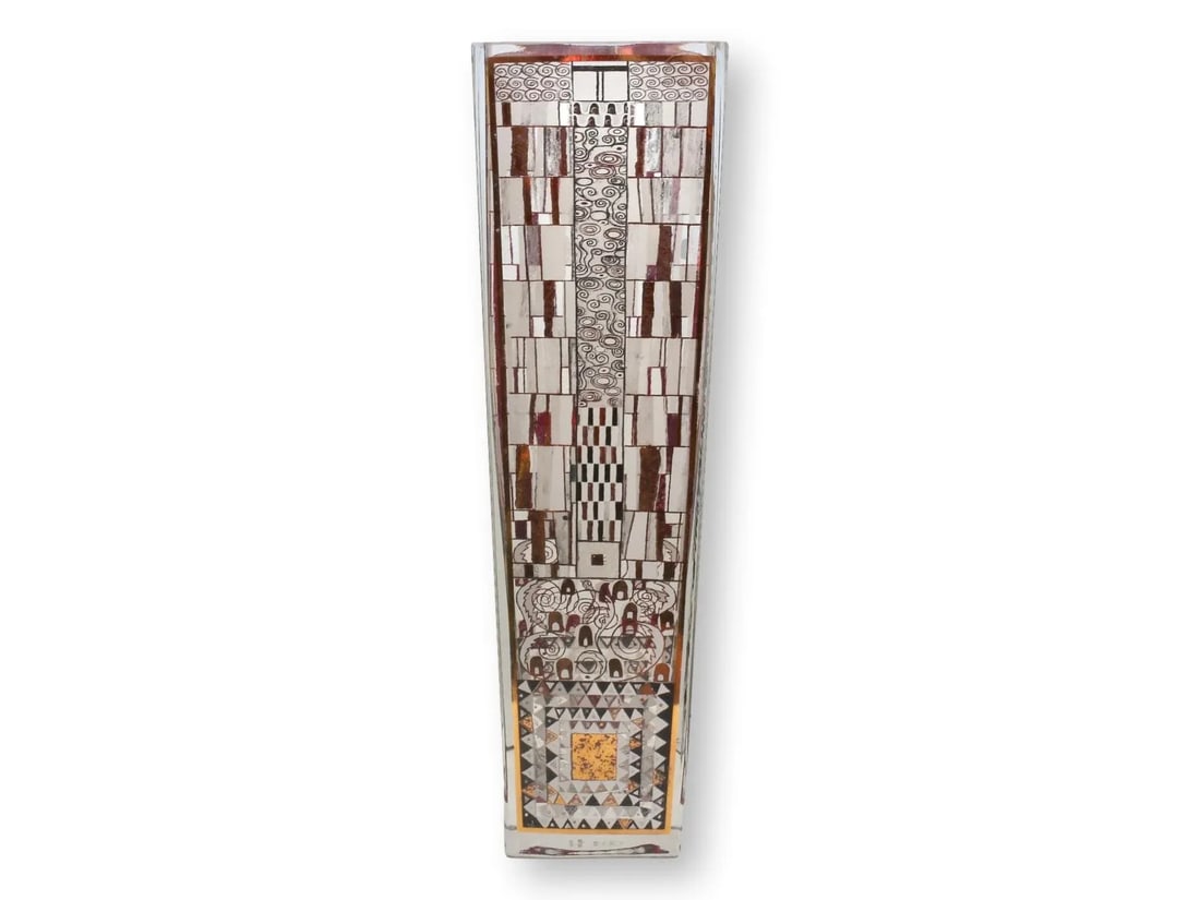 Gustav Klimt's "Stoclet Frieze" 15" Vase - 4