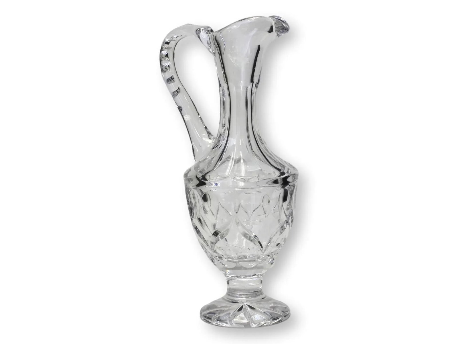Tall French Cut Crystal Wine Carafe - 4