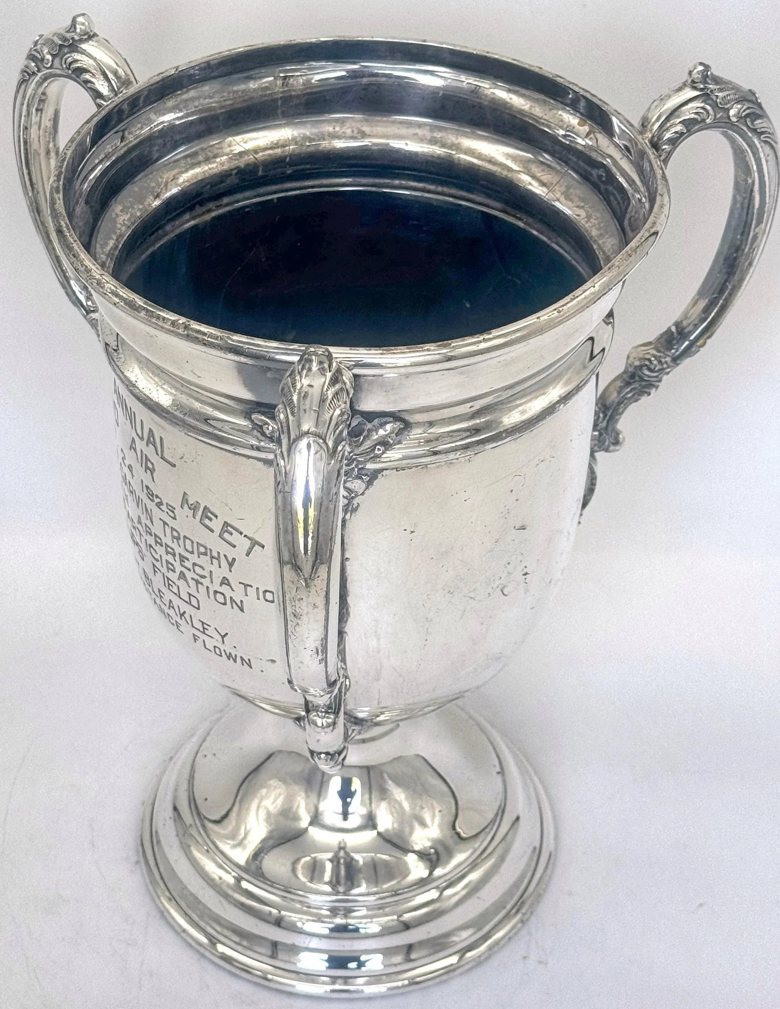 Thomas F. Garvin Trophy, 1925 Aviation Trophy, by Wilcox Silver Plate Co. - 4
