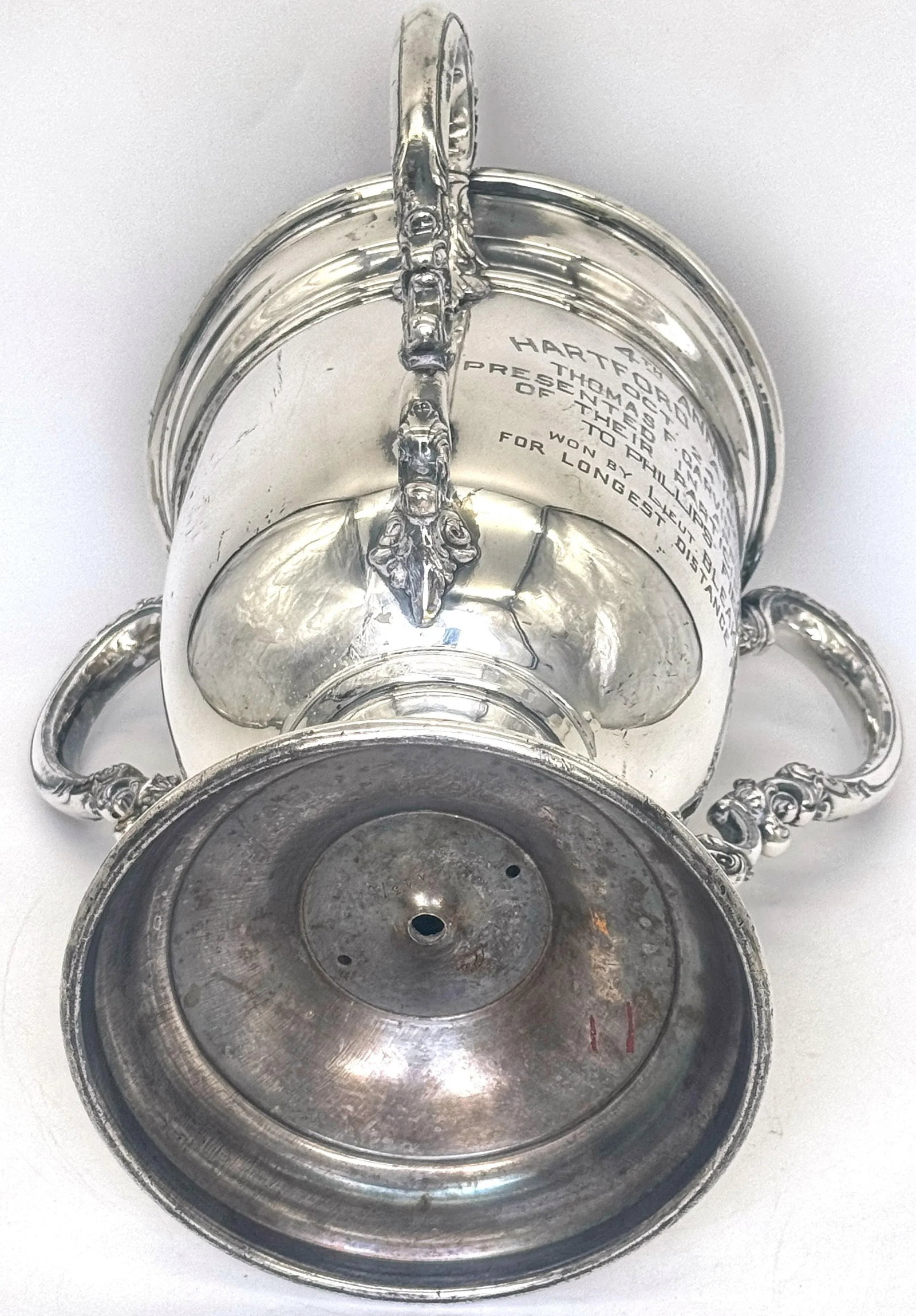Thomas F. Garvin Trophy, 1925 Aviation Trophy, by Wilcox Silver Plate Co. - 9