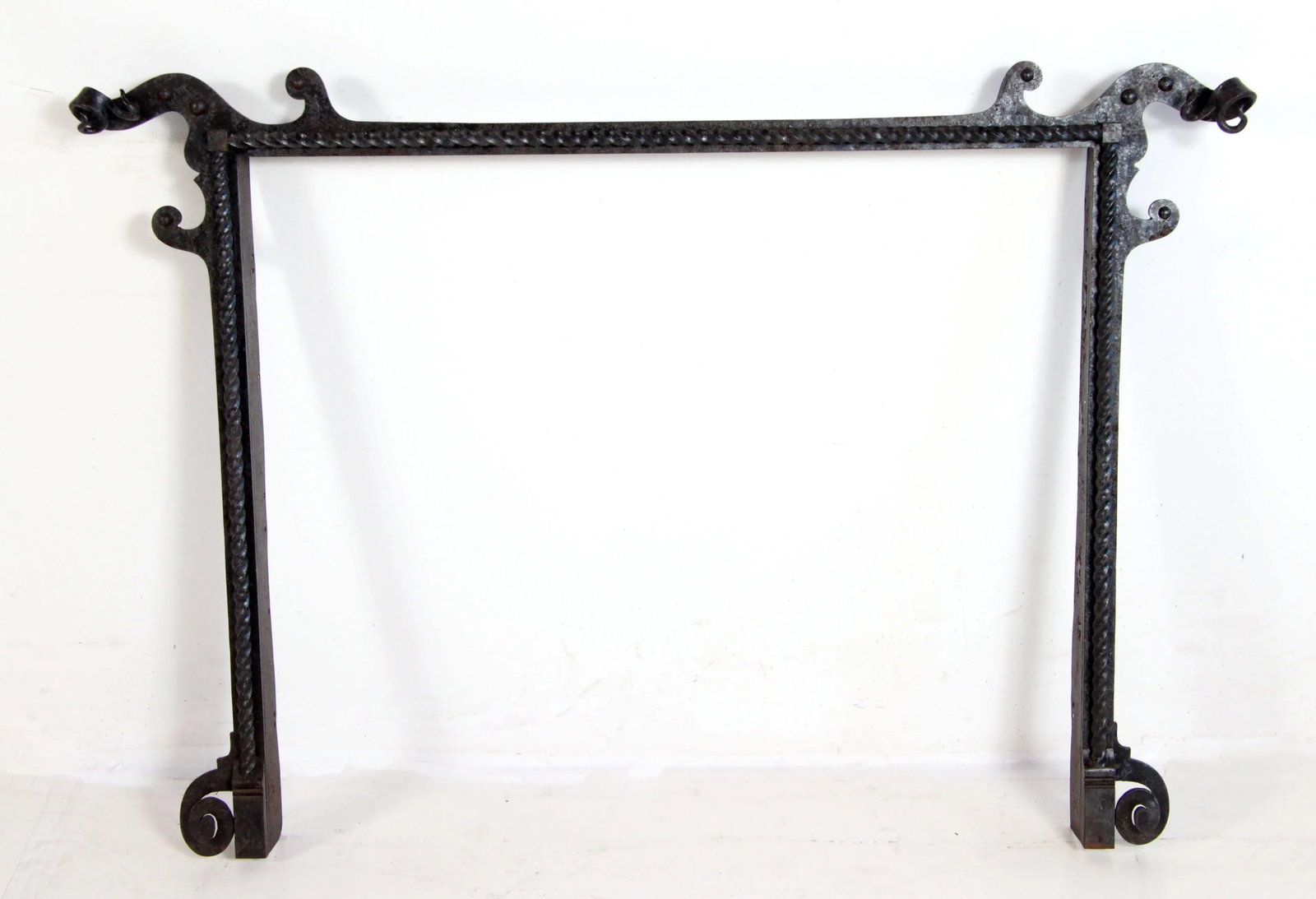 C.1900's Hand Wrought Iron Arts & Crafts Period Fireplace Surround - 12